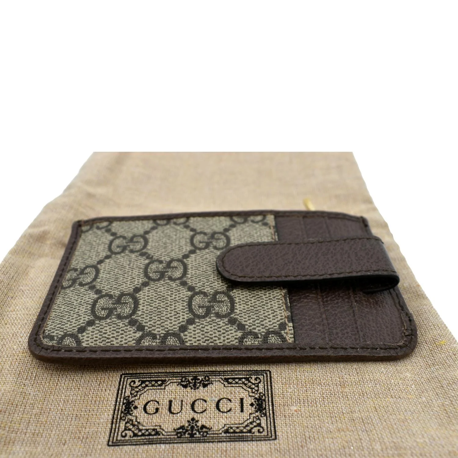 GUCCI Ophidia GG Supreme Canvas Card Case Brown 671723 - Image 6