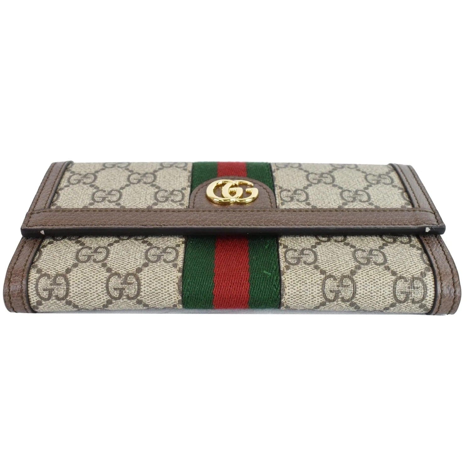 GUCCI Ophidia GG Continental Supreme Canvas Wallet Beige 523153 - Image 8
