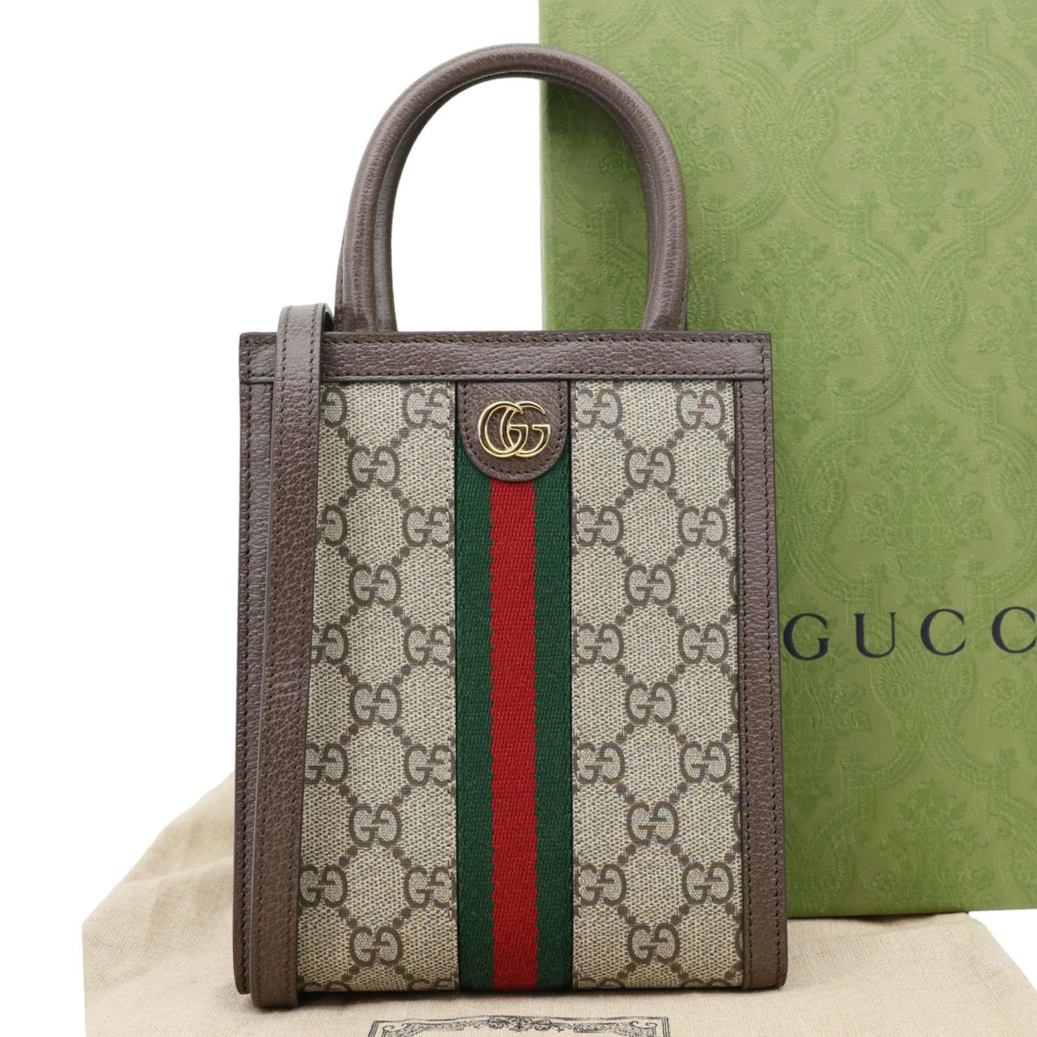 GUCCI Ophidia Mini Convertible GG Canvas Shoulder Bag Beige 772317 - Image 3