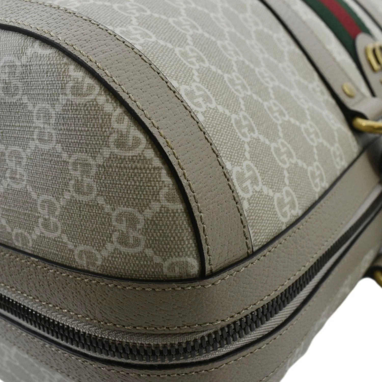 GUCCI Ophidia GG Supreme Canvas Duffle Bag Beige 681295 - Image 6