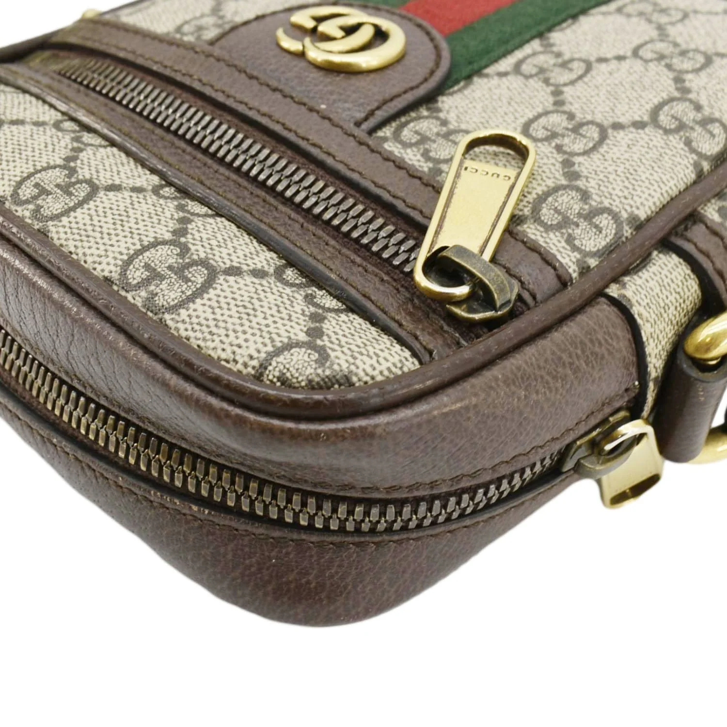GUCCI Ophidia Small GG Canvas Messenger Bag Brown 598127 - Image 7