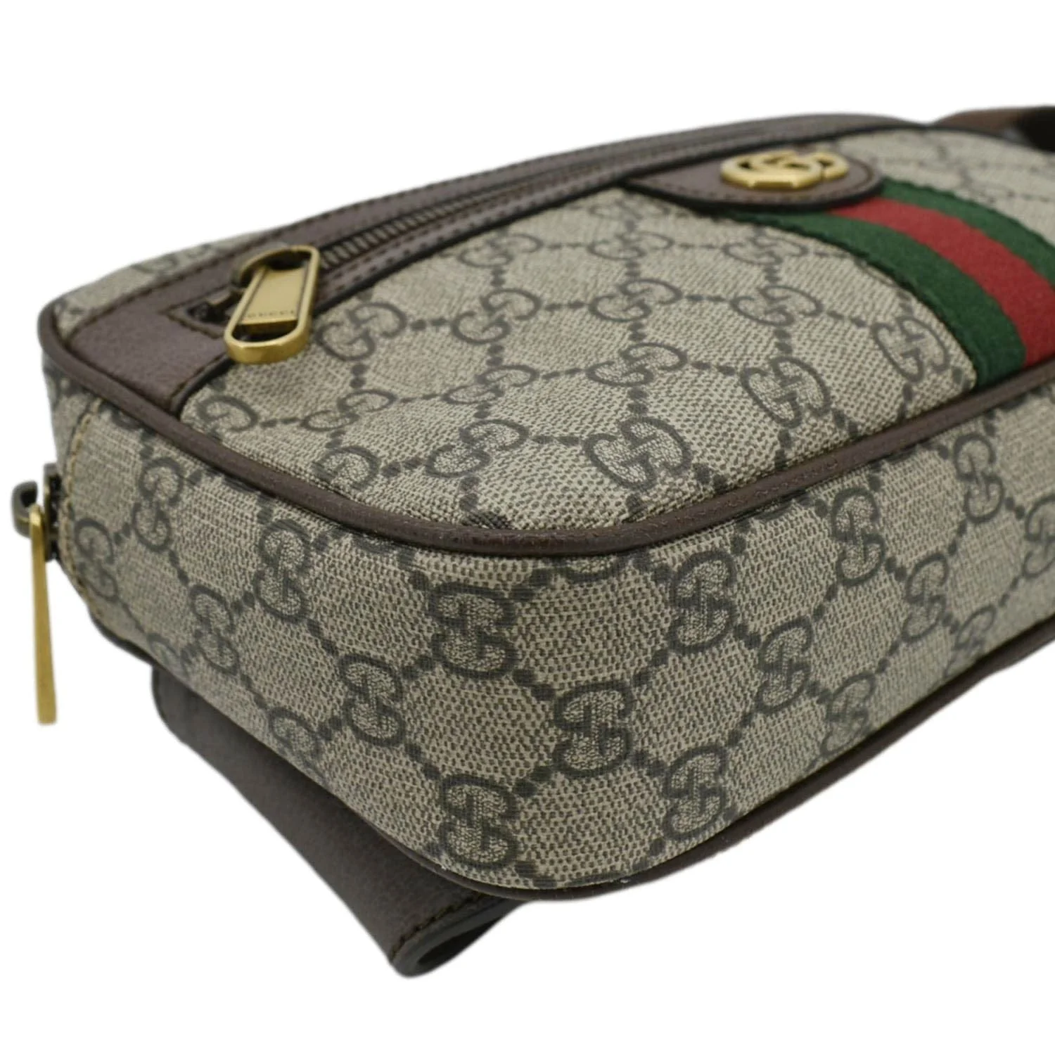 GUCCI Ophidia GG Supreme Canvas Belt Bag Beige 574796 - Image 9