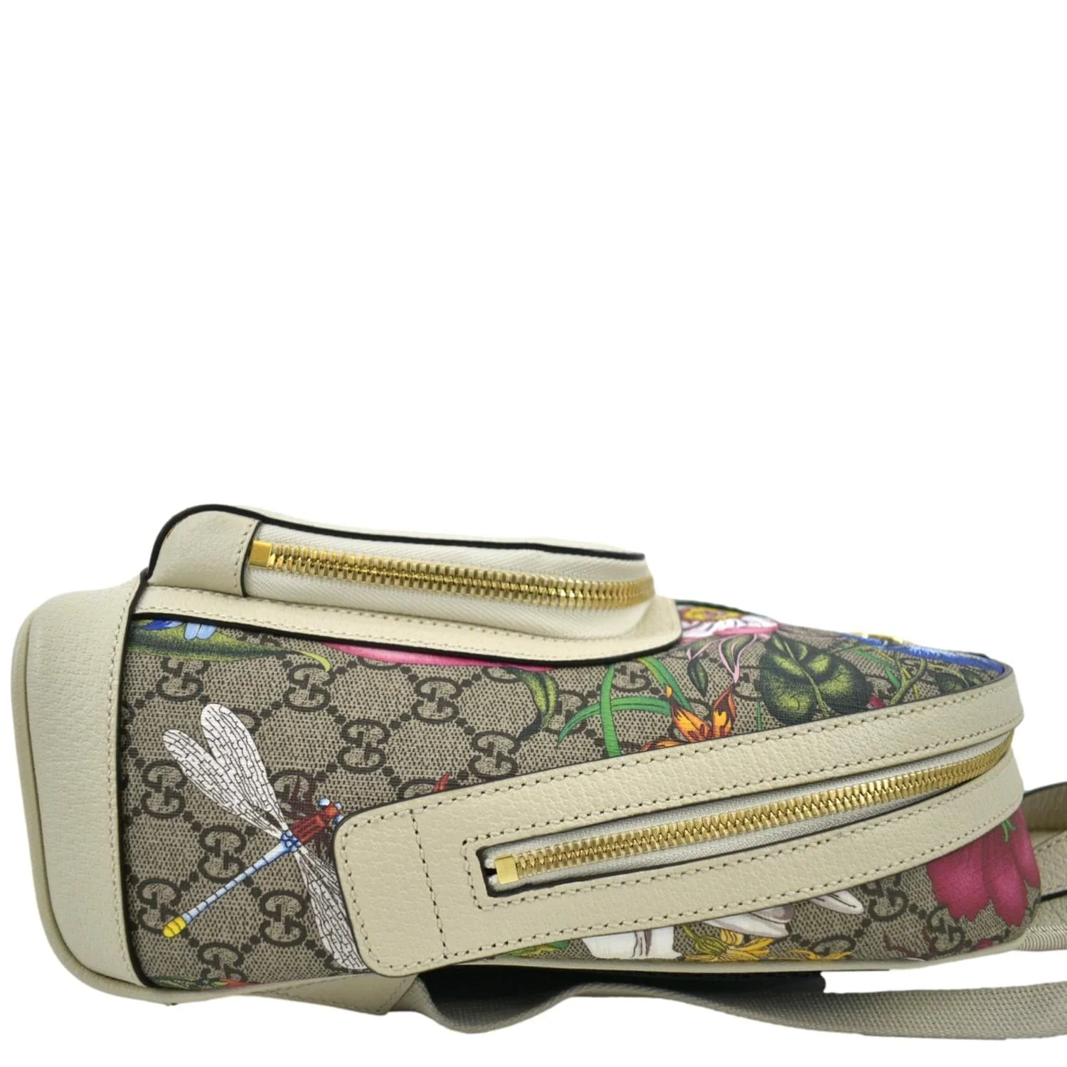 GUCCI Ophidia GG Flora Small Supreme Canvas Backpack Bag Beige 547965 - Image 6