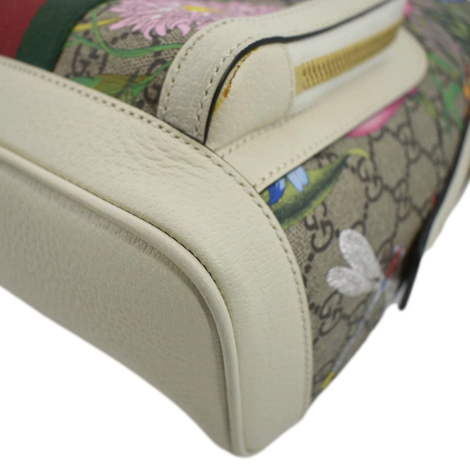 GUCCI Ophidia GG Flora Small Supreme Canvas Backpack Bag Beige 547965 - Image 9