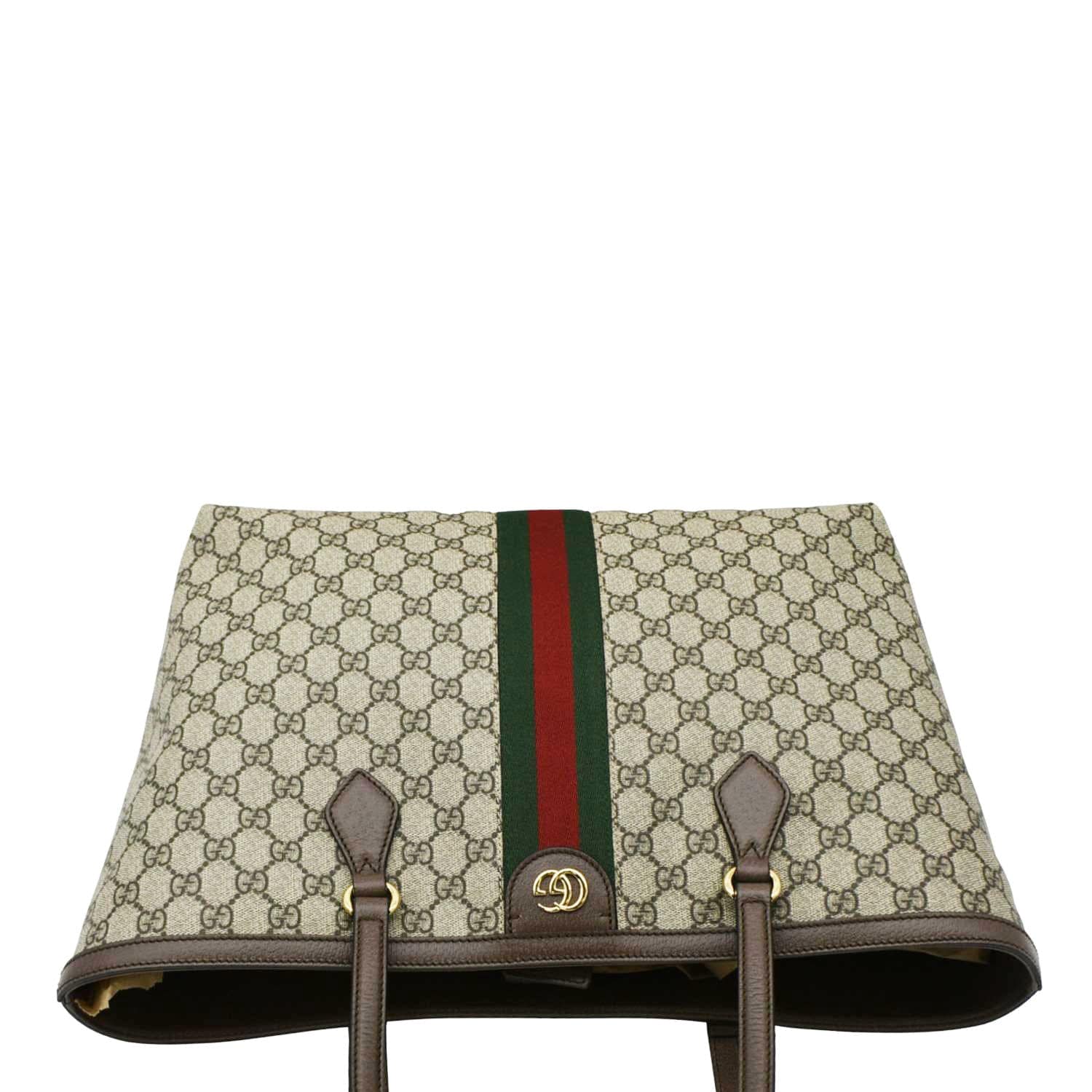 GUCCI Ophidia Medium GG Supreme Canvas Tote Bag Beige 631685 - Image 4