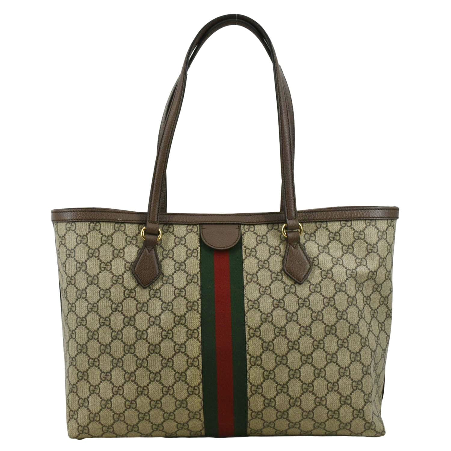 GUCCI Ophidia Medium GG Supreme Canvas Tote Bag Beige 631685 - Image 4