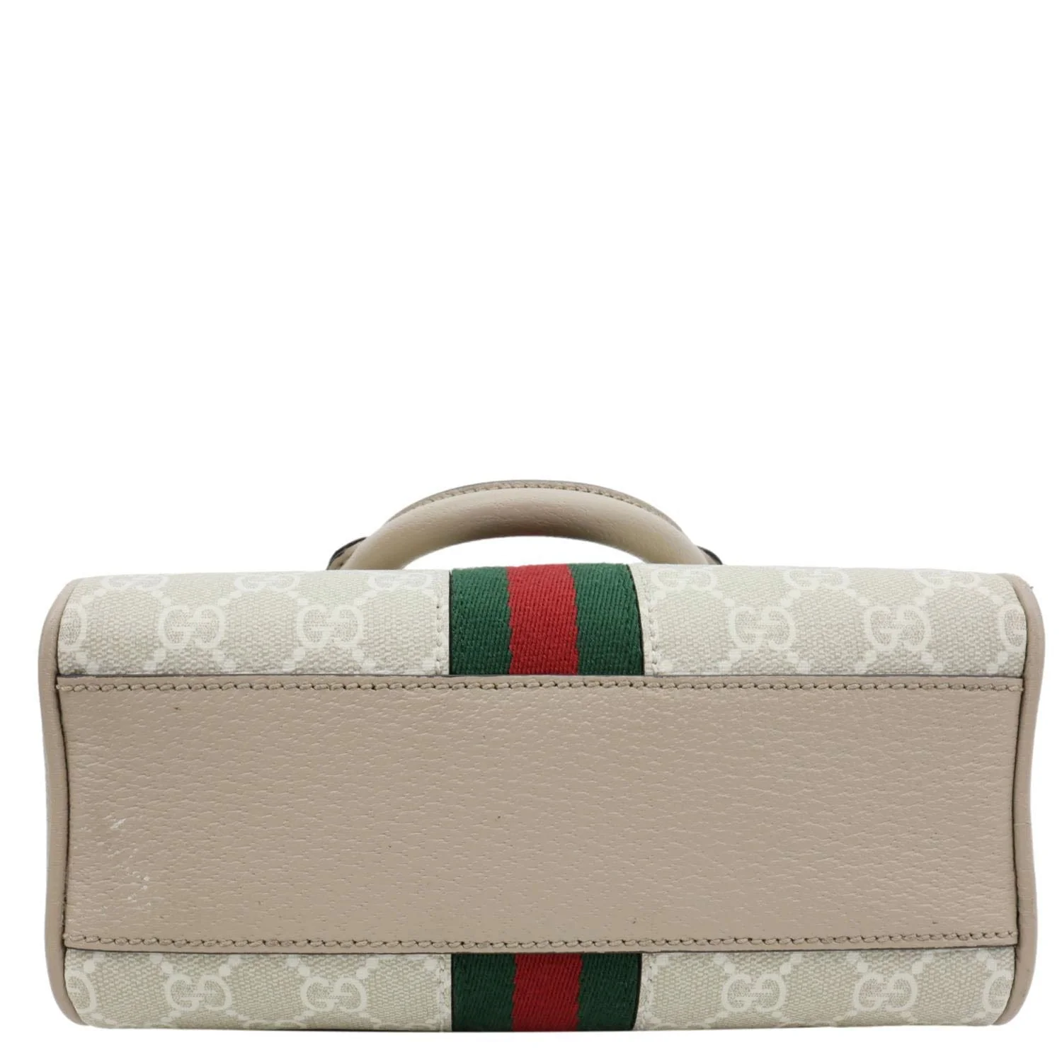 GUCCI Ophidia GG Supreme Canvas Top Handle Crossbody Bag Off White 724606 - Image 10
