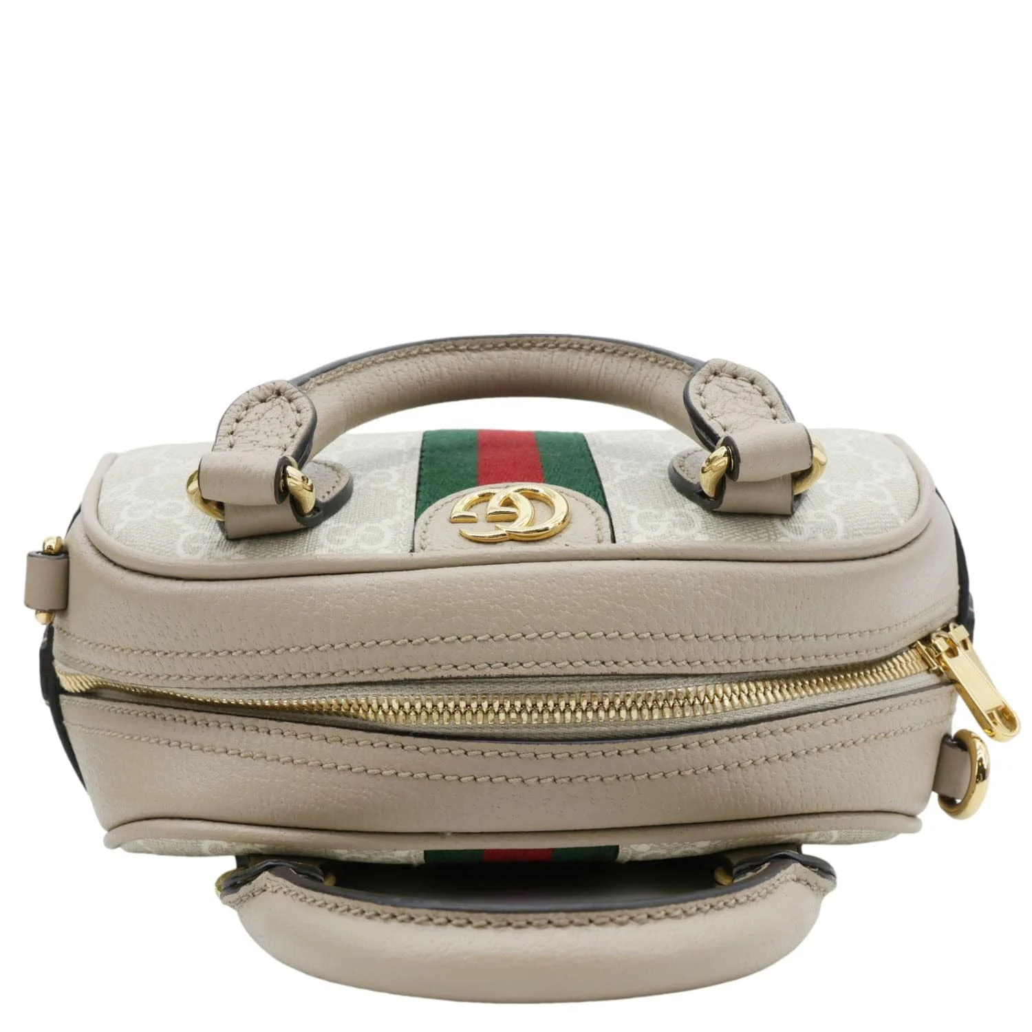 GUCCI Ophidia GG Supreme Canvas Top Handle Crossbody Bag Off White 724606 - Image 5