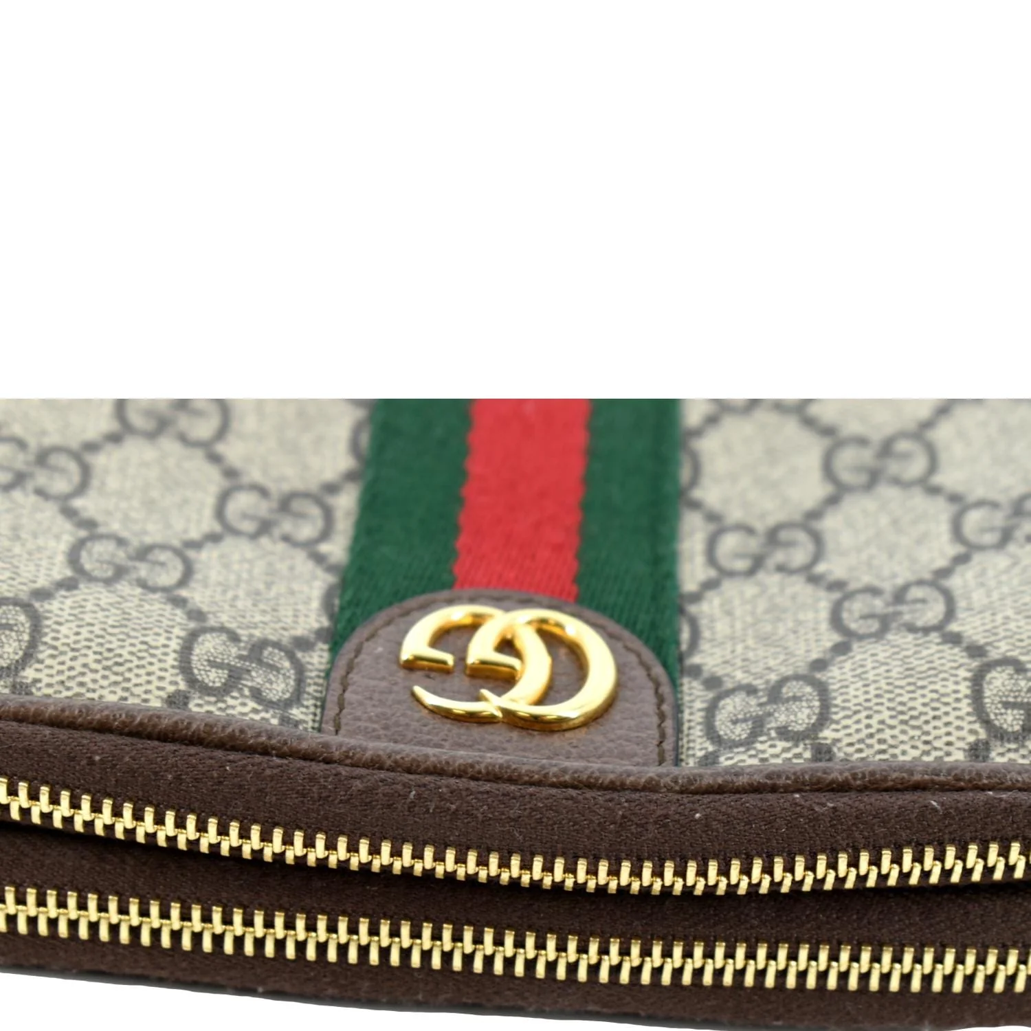 GUCCI Ophidia GG Supreme Monogram Phone Case Wristlet Beige 598654 - Image 4