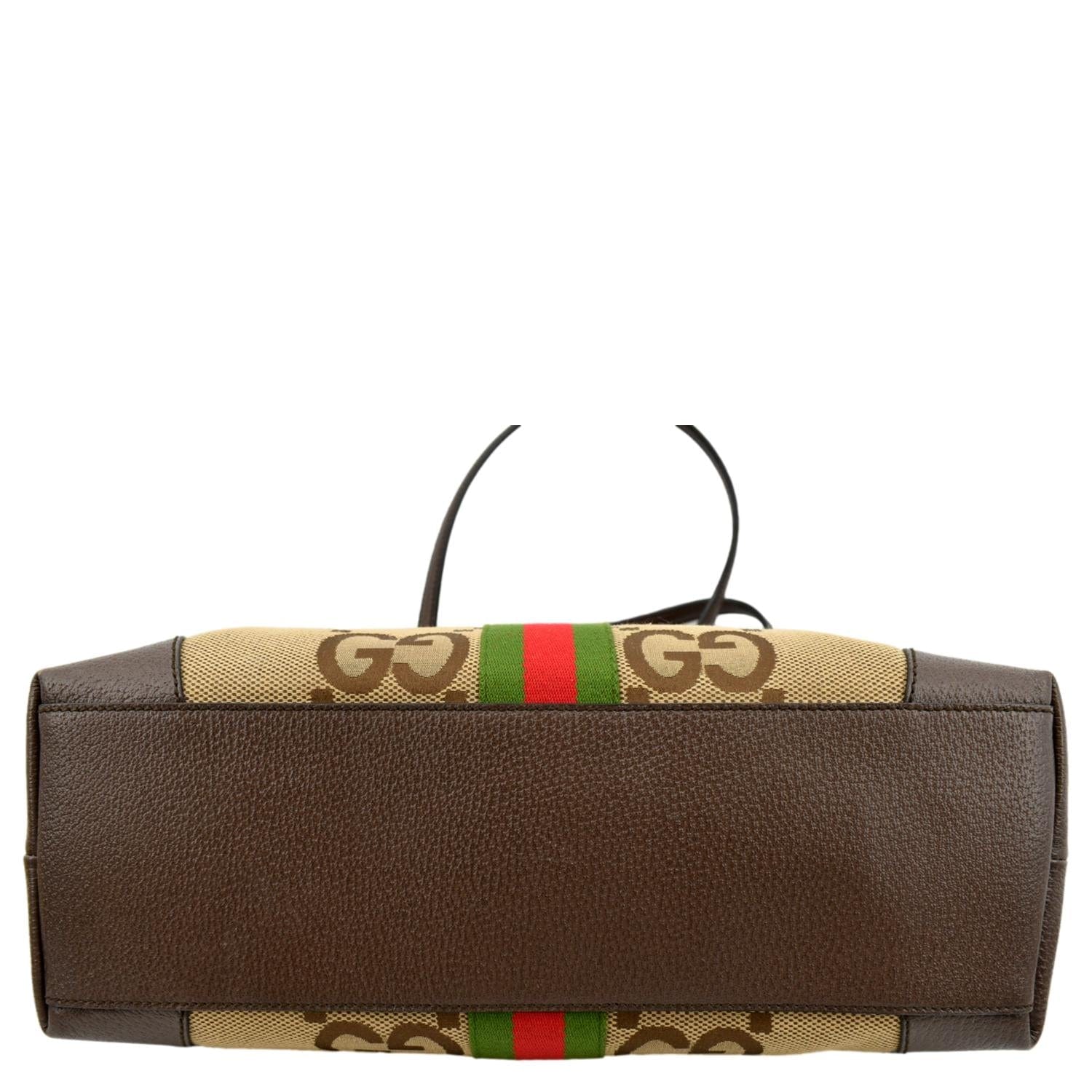 GUCCI Ophidia Jumbo GG Supreme Canvas Tote Bag Beige 631685 - Image 9