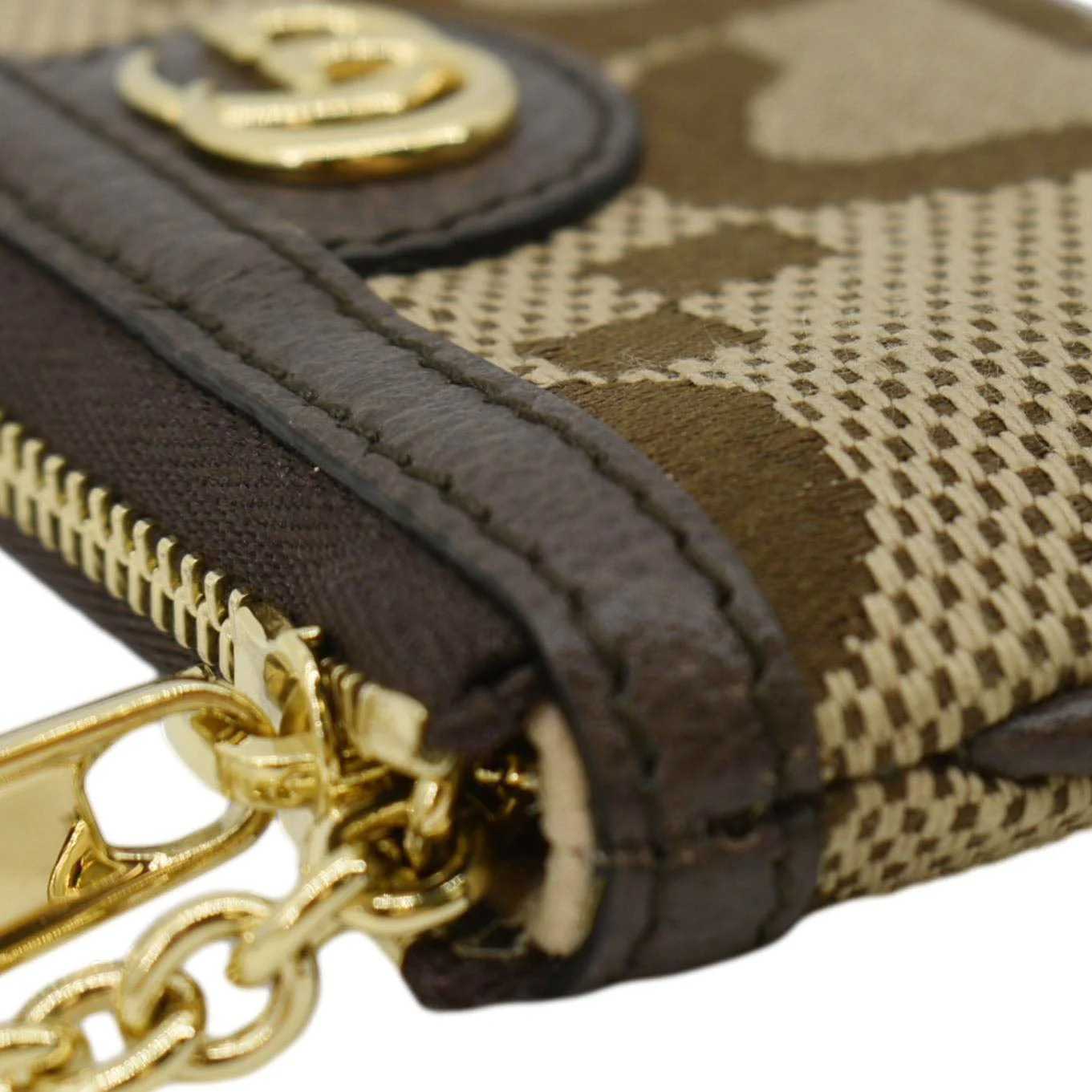 GUCCI Ophidia Jumbo GG Canvas Key Case Beige 671722 - Image 6