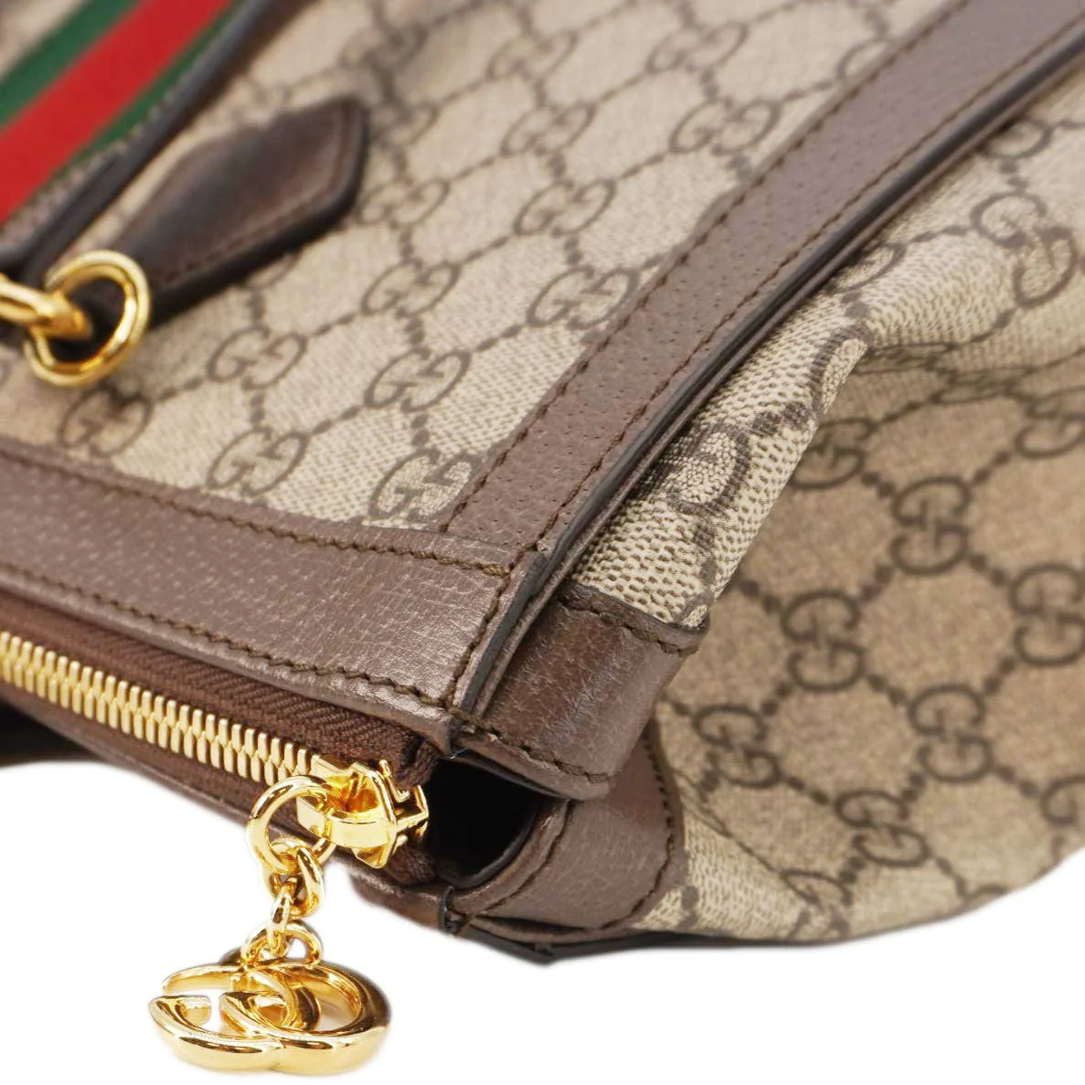 GUCCI Ophidia Medium GG Supreme Tote Shoulder Bag Beige 524537 - Image 6