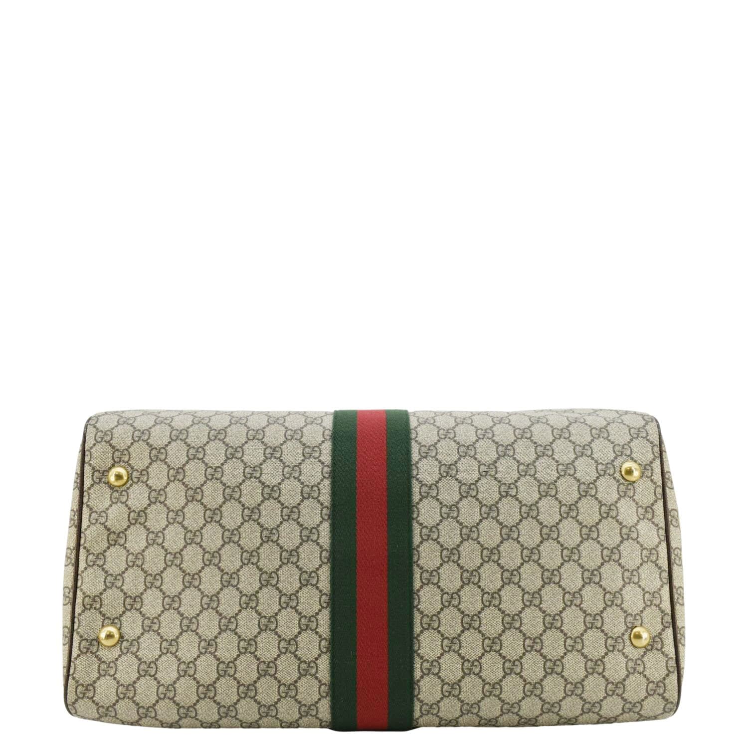 GUCCI Ophidia Carry-on Medium GG Supreme Canvas Duffle Bag Beige 547953 - Image 10
