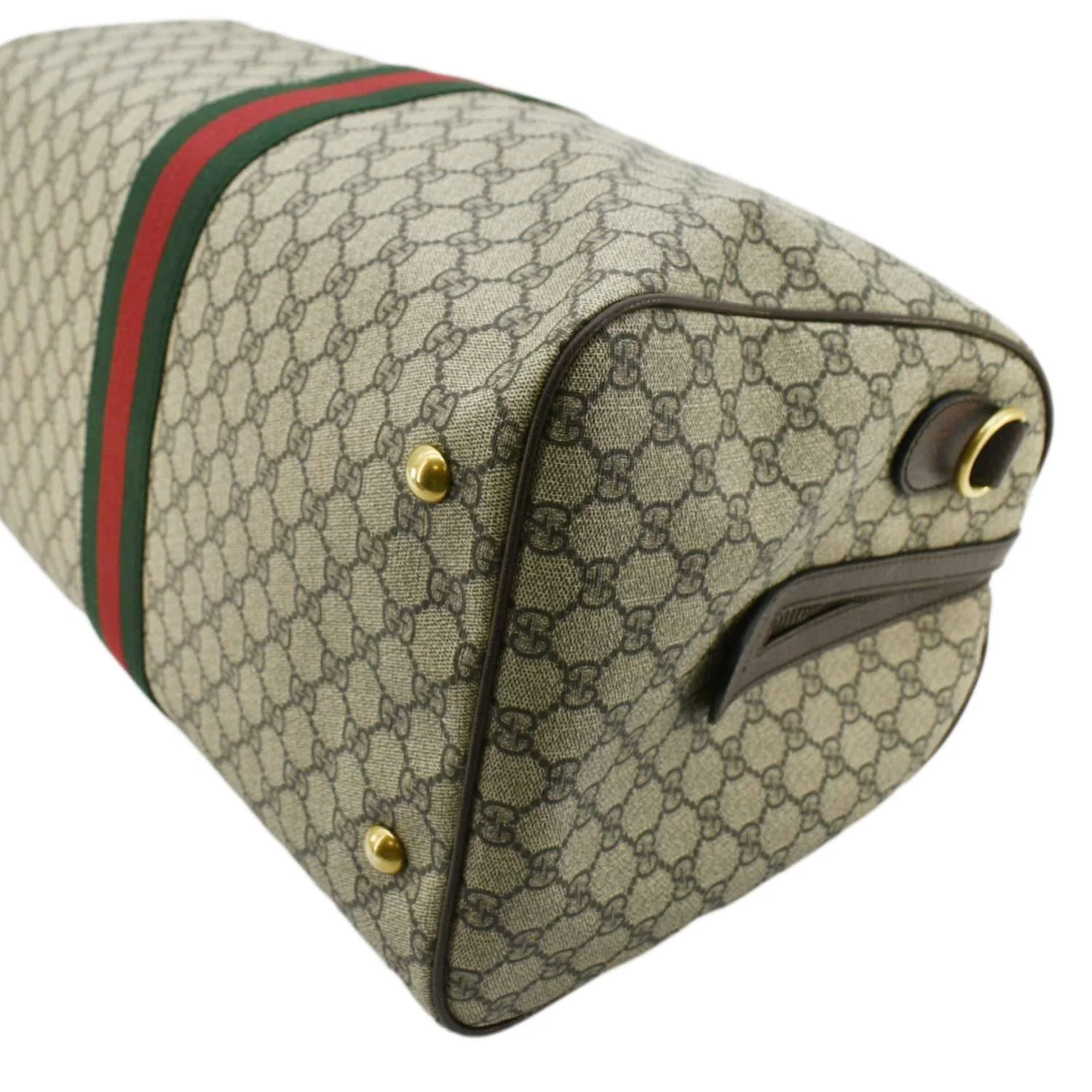 GUCCI Ophidia Carry-on Medium GG Supreme Canvas Duffle Bag Beige 547953 - Image 7