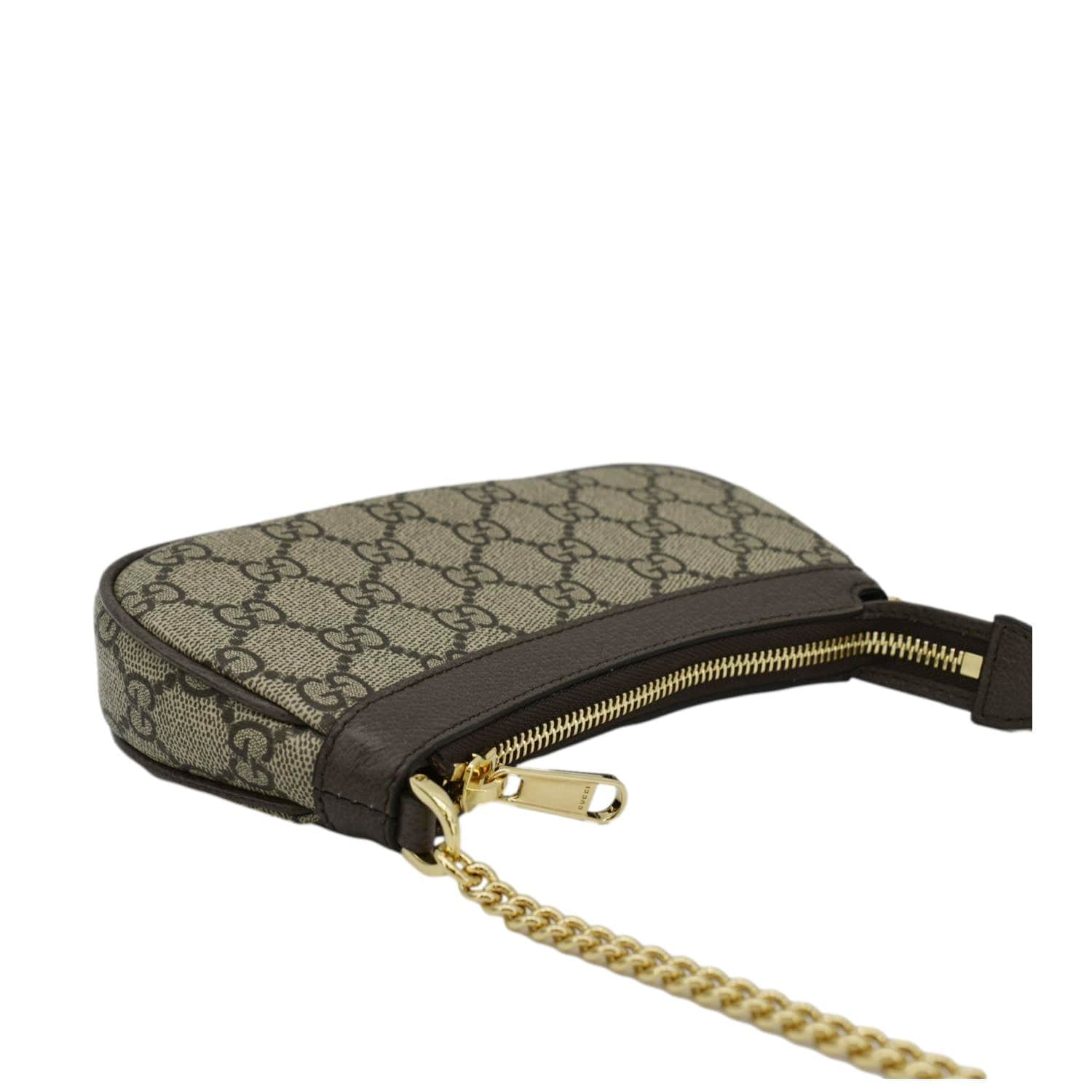 GUCCI Ophidia Mini GG Supreme Canvas Shoulder Bag Beige 764960 - Image 6