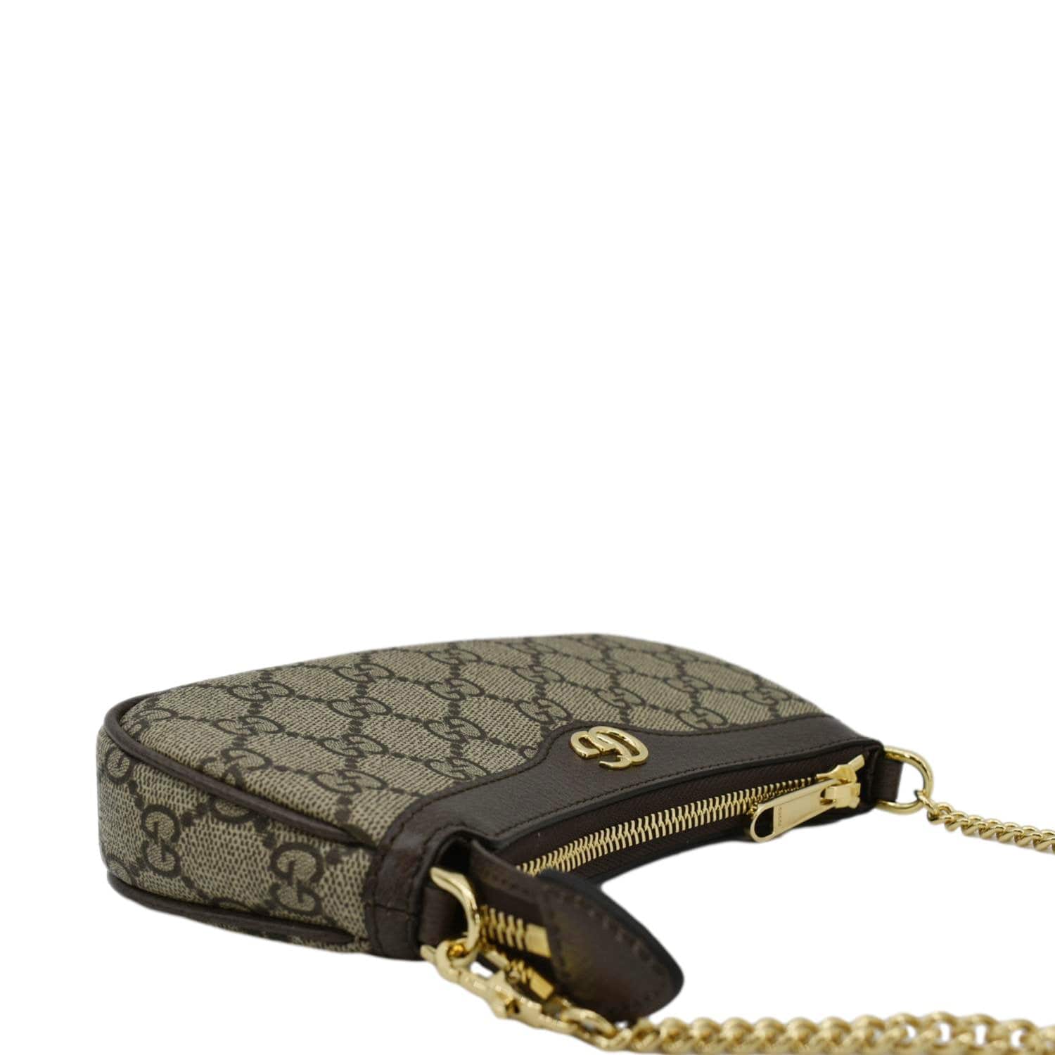 GUCCI Ophidia Mini GG Supreme Canvas Shoulder Bag Beige 764960 - Image 7
