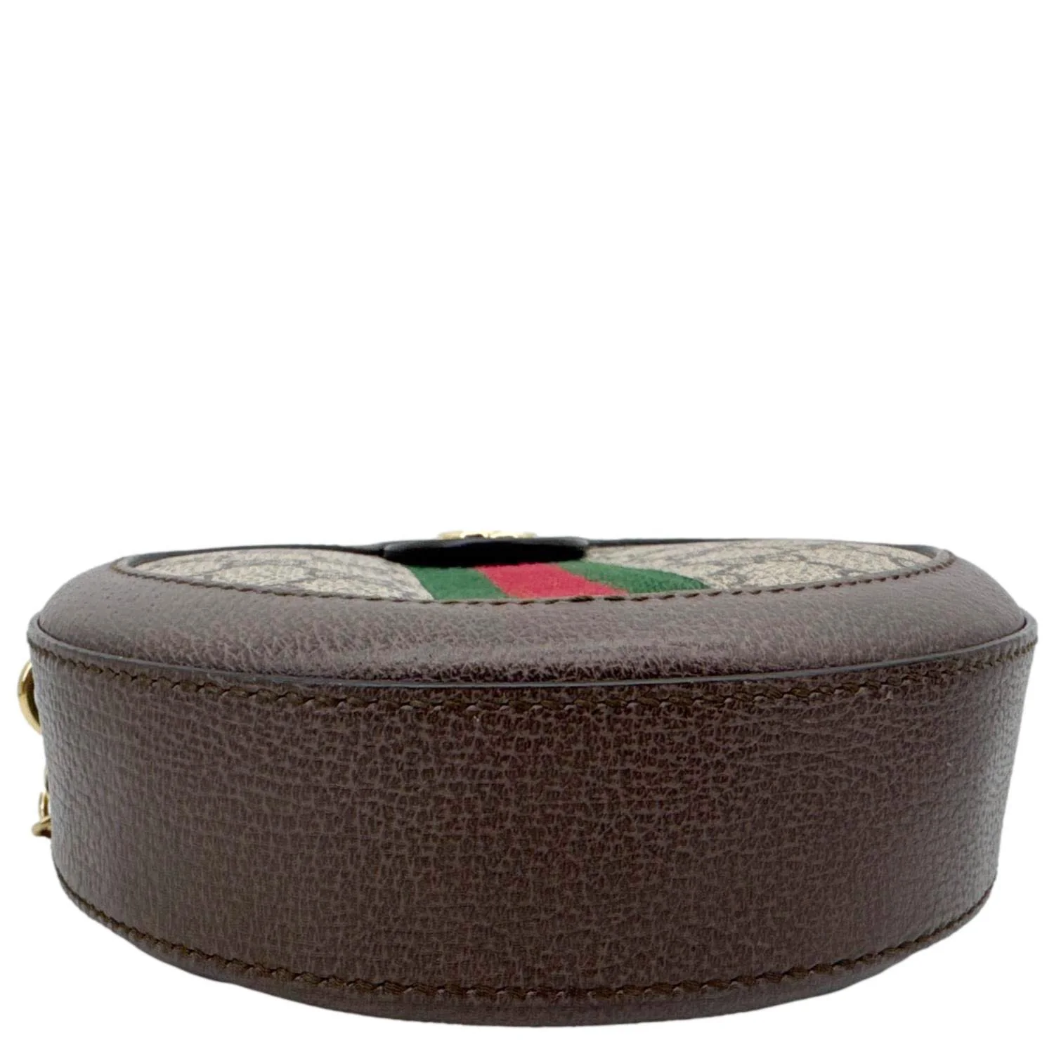 GUCCI Ophidia Mini GG Round Supreme Monogram Web Crossbody Bag Beige 550618 - Image 8