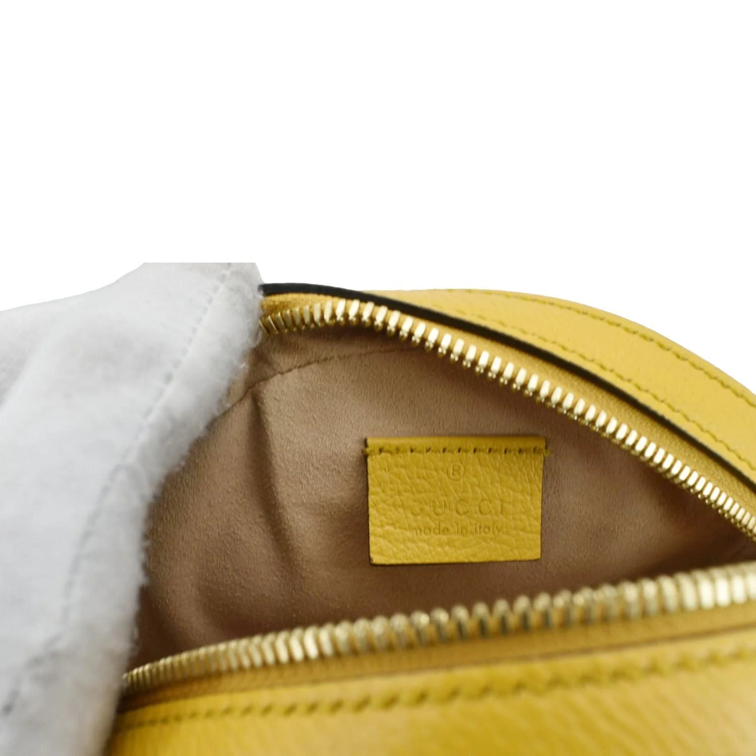 GUCCI Ophidia Mini Flora GG Round Supreme Monogram Web Crossbody Bag Yellow 550618 - Image 14