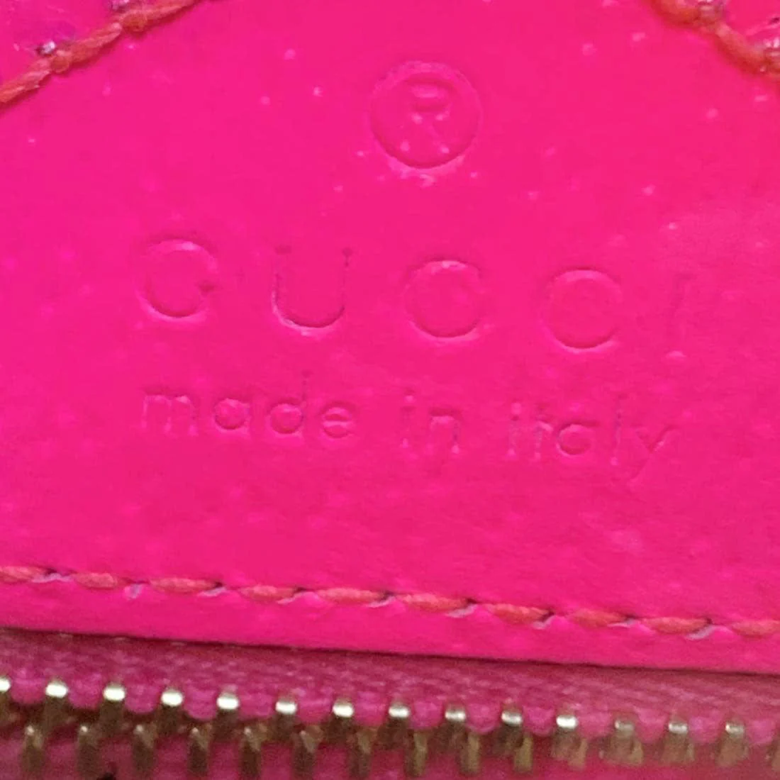 GUCCI Ophidia Mini GG Web PVC Shoulder Bag Fluorescent Fuchsia 517350 - Image 11