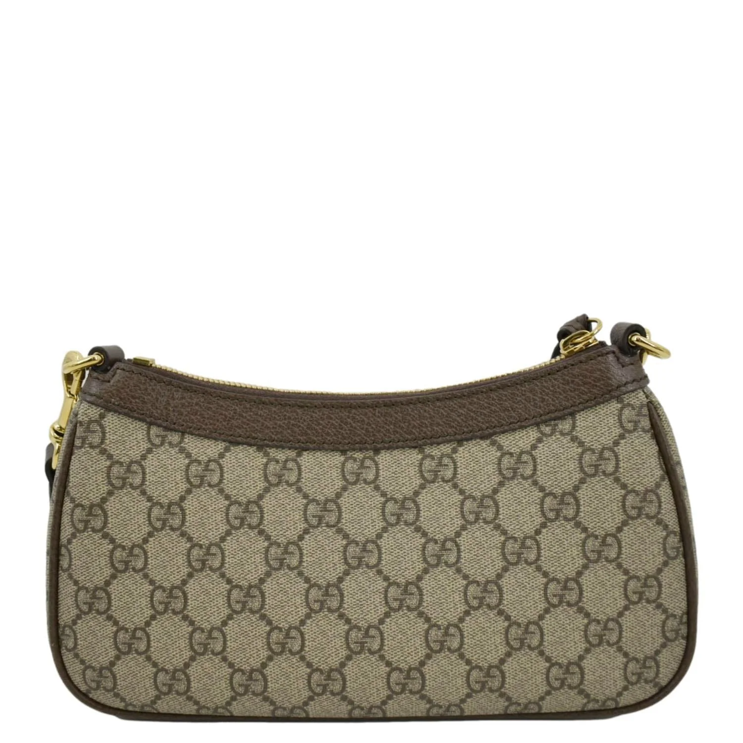 GUCCI Ophidia Web Small GG Supreme Canvas Shoulder Bag Beige 735132 - Image 3