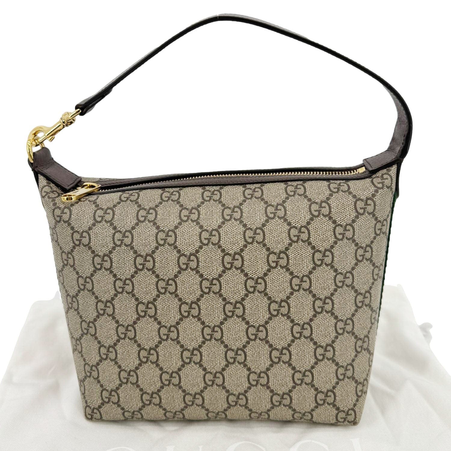GUCCI Ophidia Small GG Supreme Canvas Hobo Bag Beige 795170 - Image 3