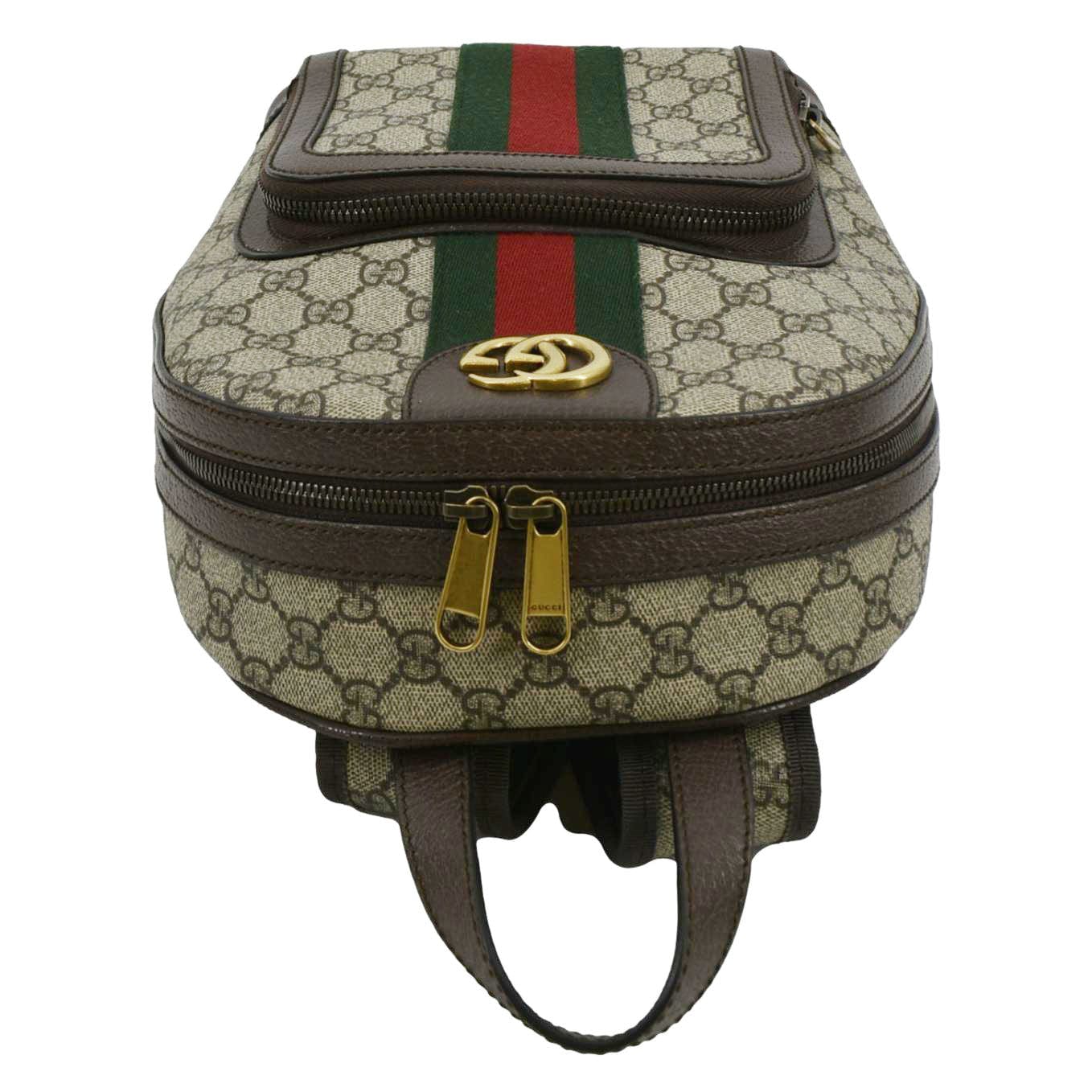 GUCCI Ophidia Small GG Supreme Canvas Backpack Beige 547965 - Image 5