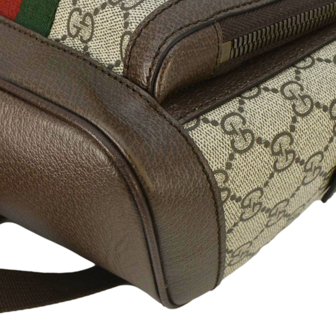 GUCCI Ophidia Small GG Supreme Canvas Backpack Beige 547965 - Image 8