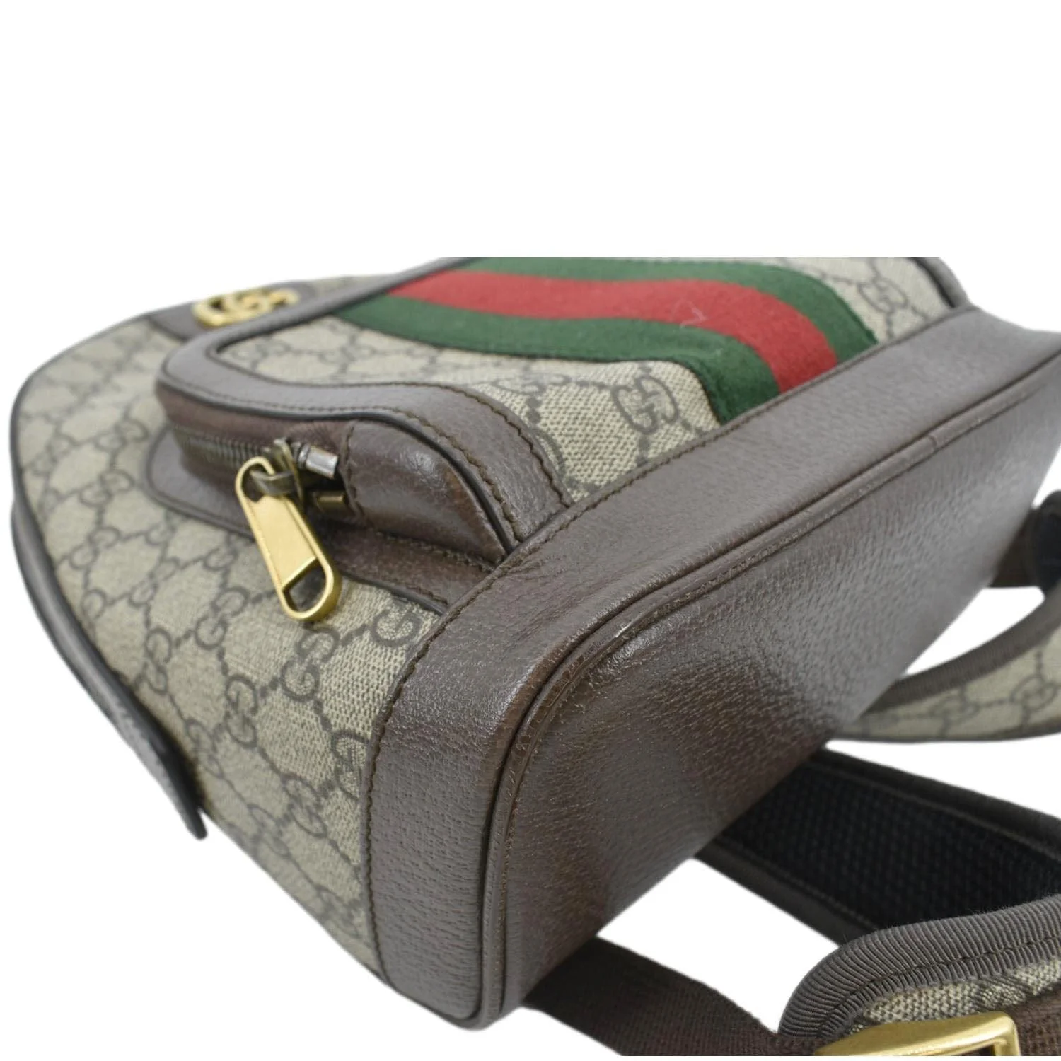 GUCCI Ophidia Small GG Supreme Canvas Backpack Beige 547965 - Image 9