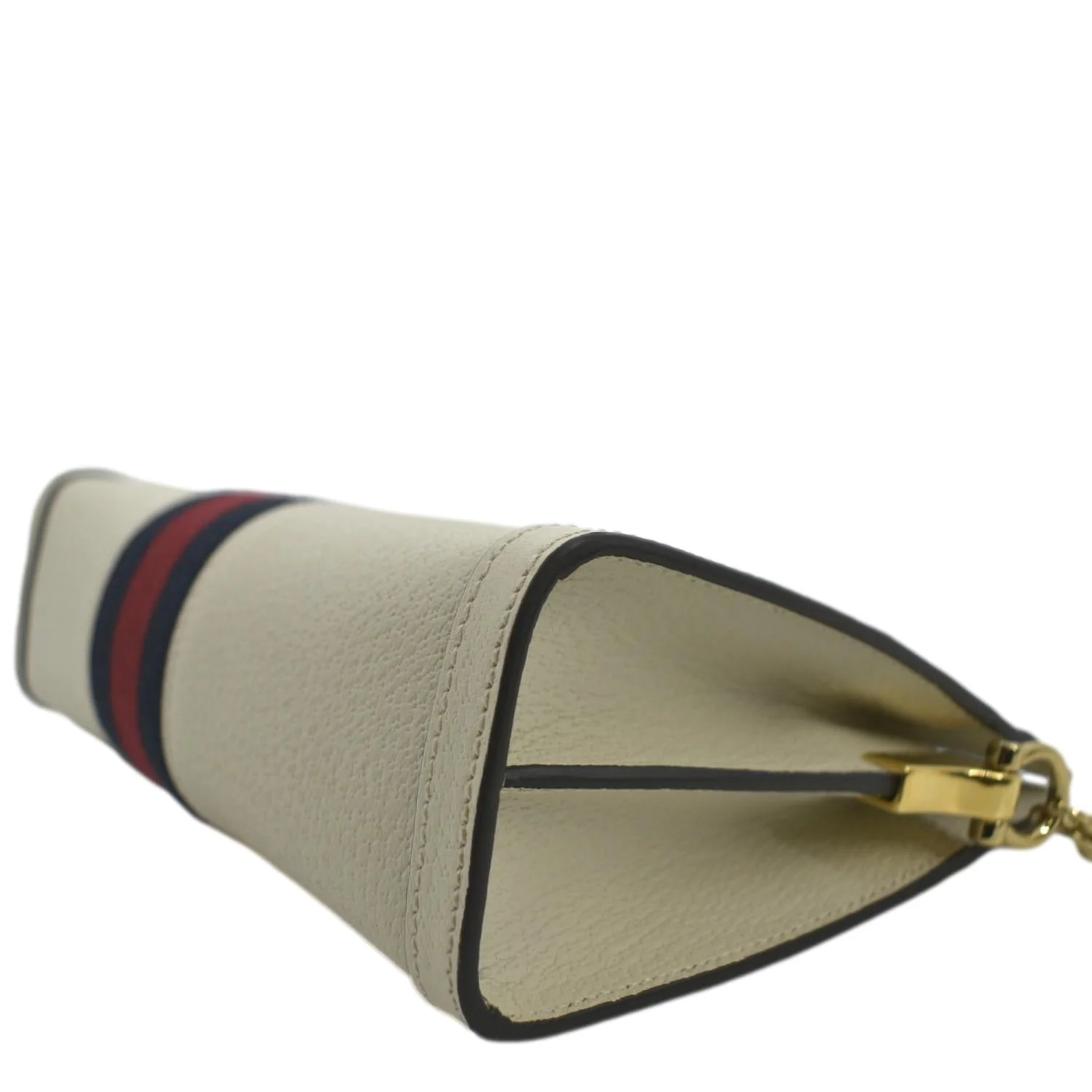 GUCCI Ophidia Small Leather Chain Shoulder Bag White 503877 - Image 8