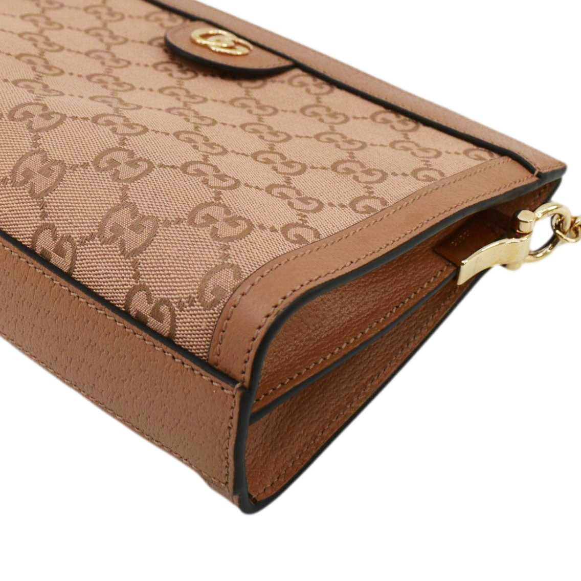 GUCCI Ophidia Small GG Canvas Chain Shoulder Bag Pink 503877 - Image 8