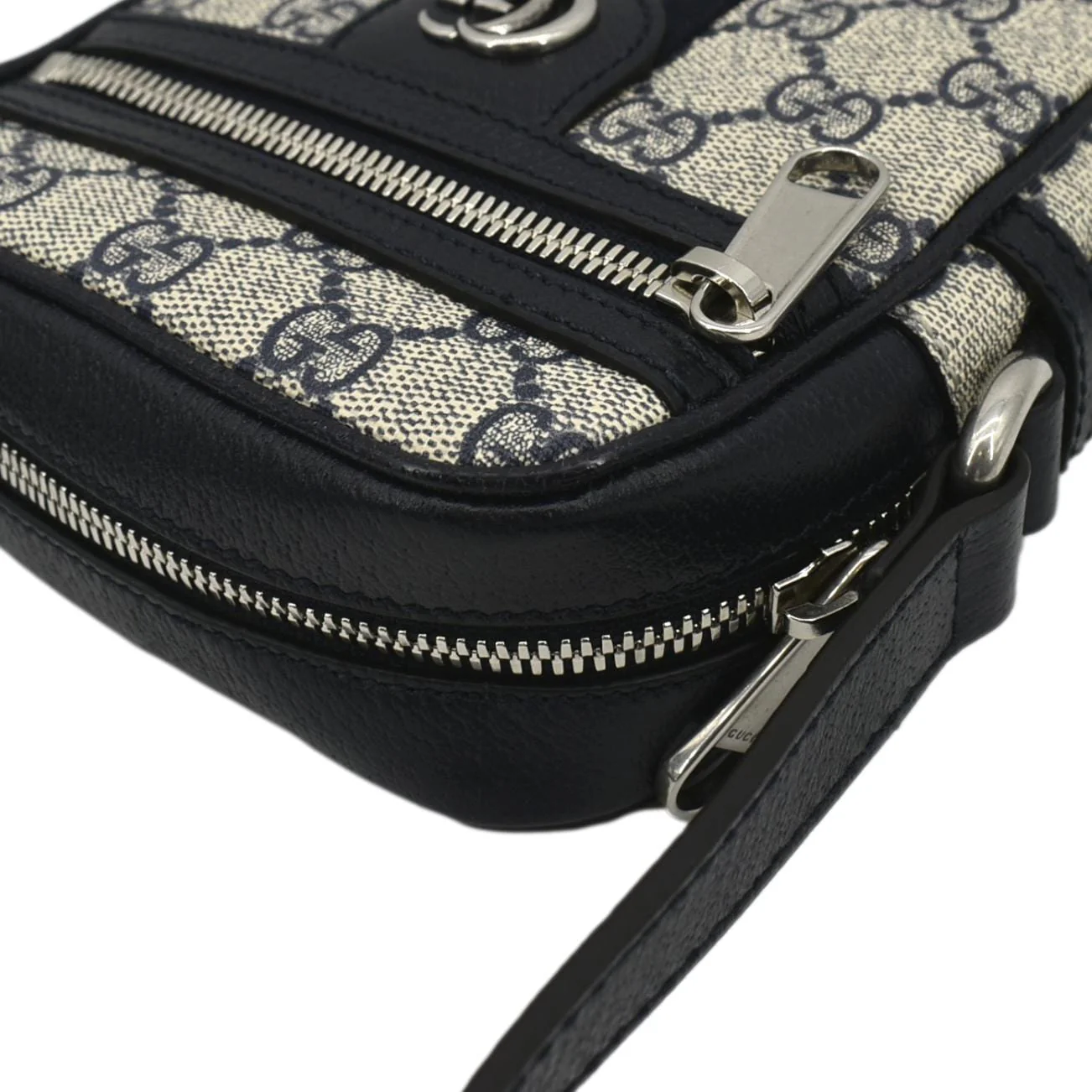 GUCCI Ophidia Small GG Canvas Messenger Bag Navy Blue 598127 - Image 5
