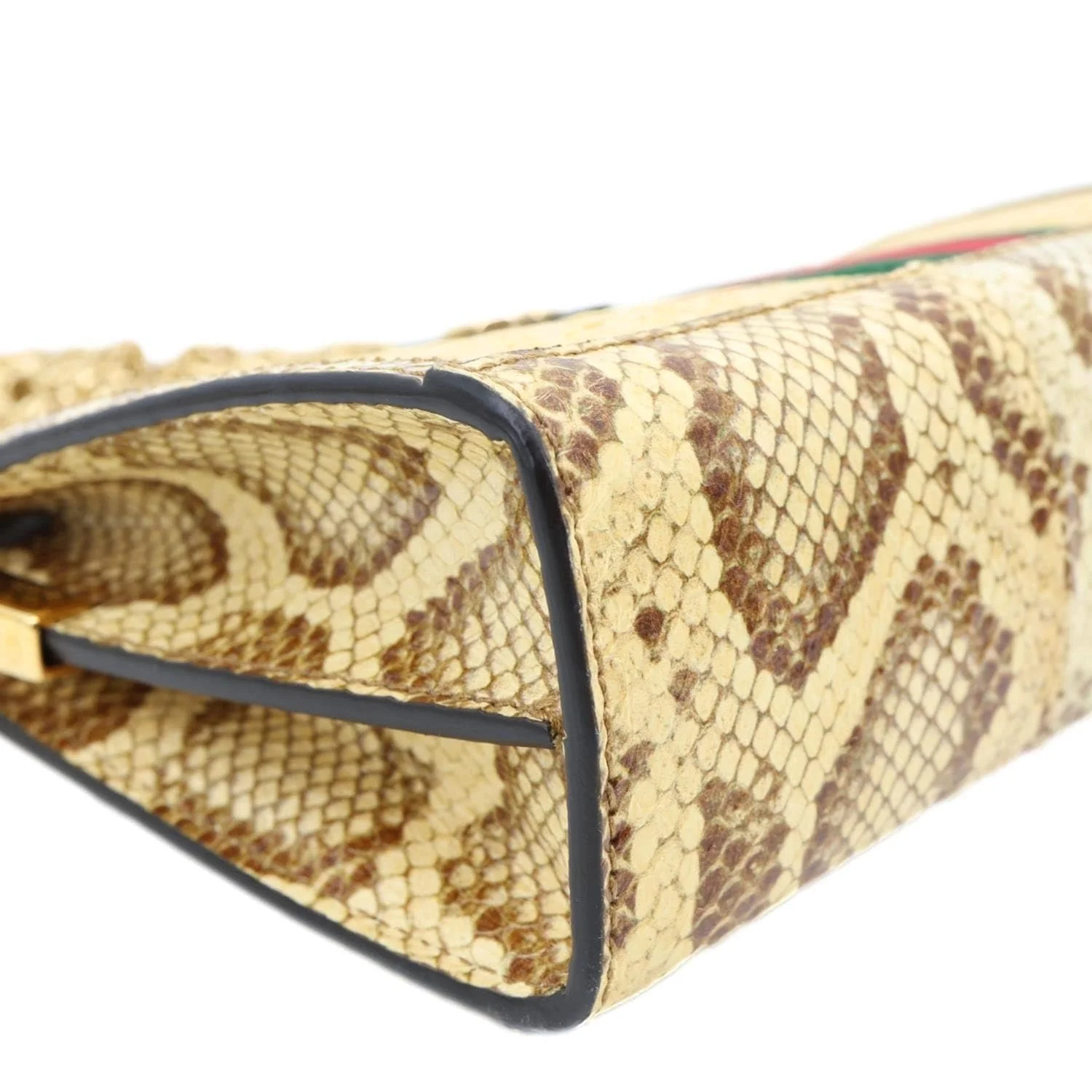 GUCCI Ophidia Small Raffia Elaphe Chain Shoulder Bag Beige 503877 - Image 8