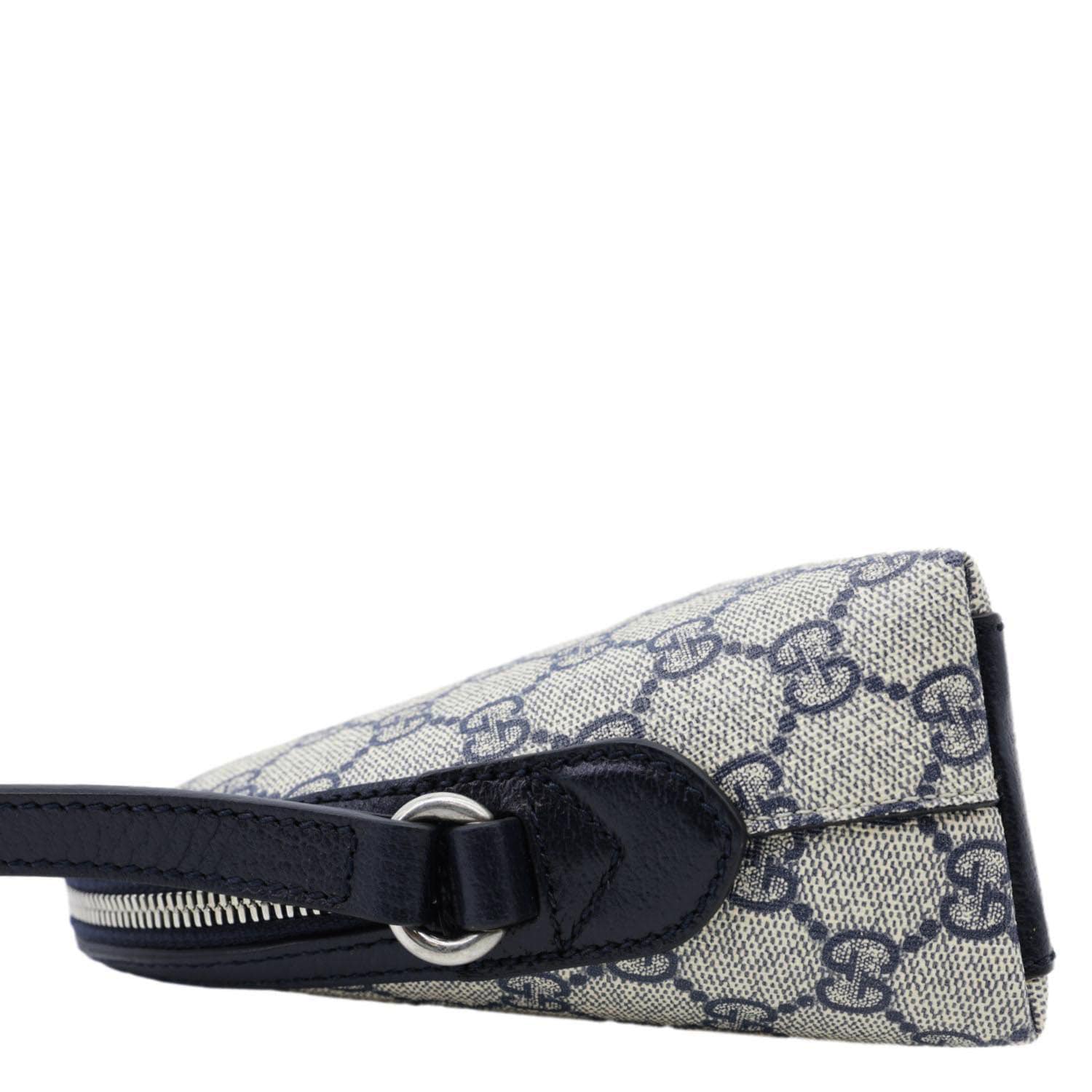 GUCCI Ophidia Dome Small GG Supreme Canvas Shoulder Bag Navy Blue 499621 - Image 10