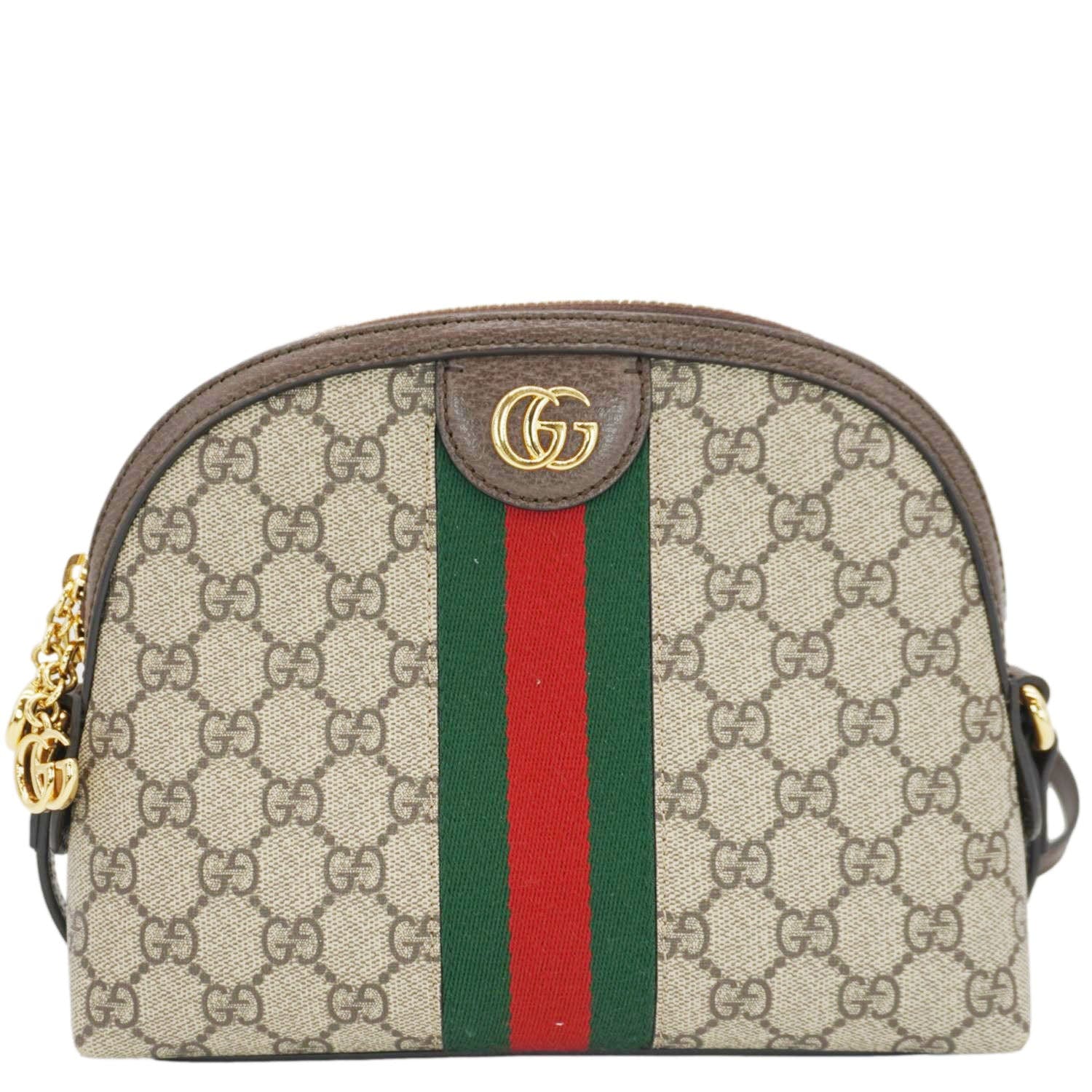 GUCCI Ophidia Small Rounded Top GG Supreme Canvas Shoulder Bag Beige 499621 - Image 4