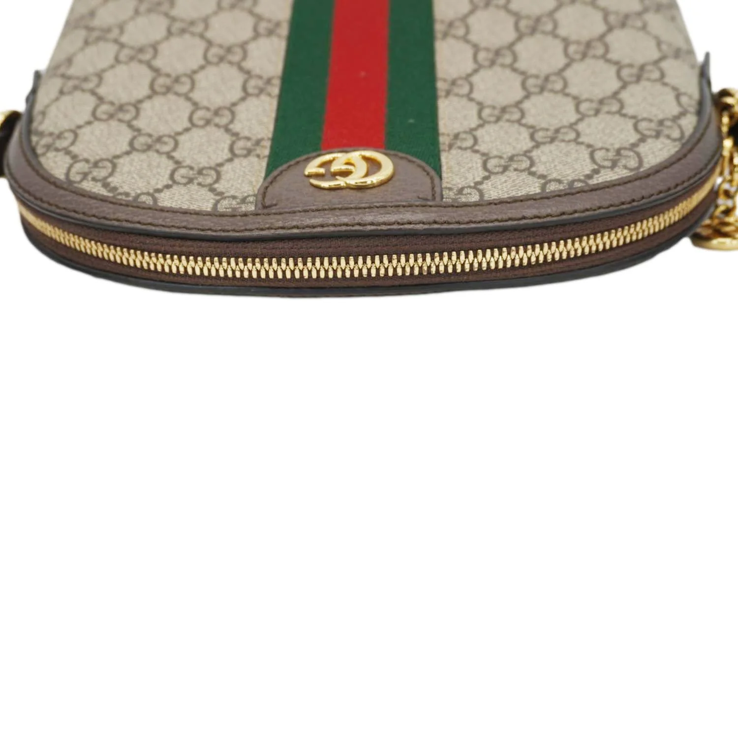 GUCCI Ophidia Small Rounded Top GG Supreme Canvas Shoulder Bag Beige 499621 - Image 6