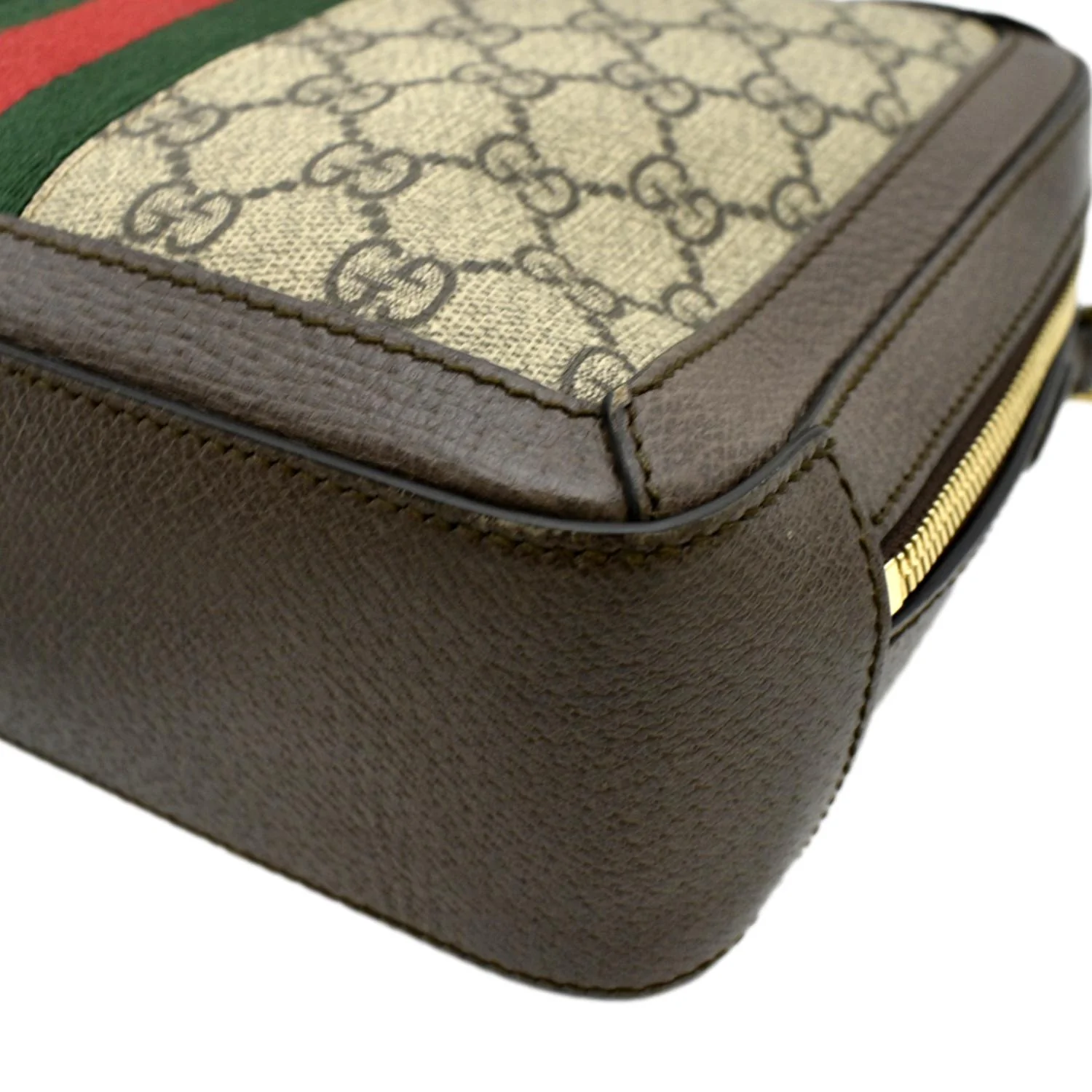 GUCCI Ophidia Web Small GG Supreme Canvas Shoulder Bag Beige 550622 - Image 7