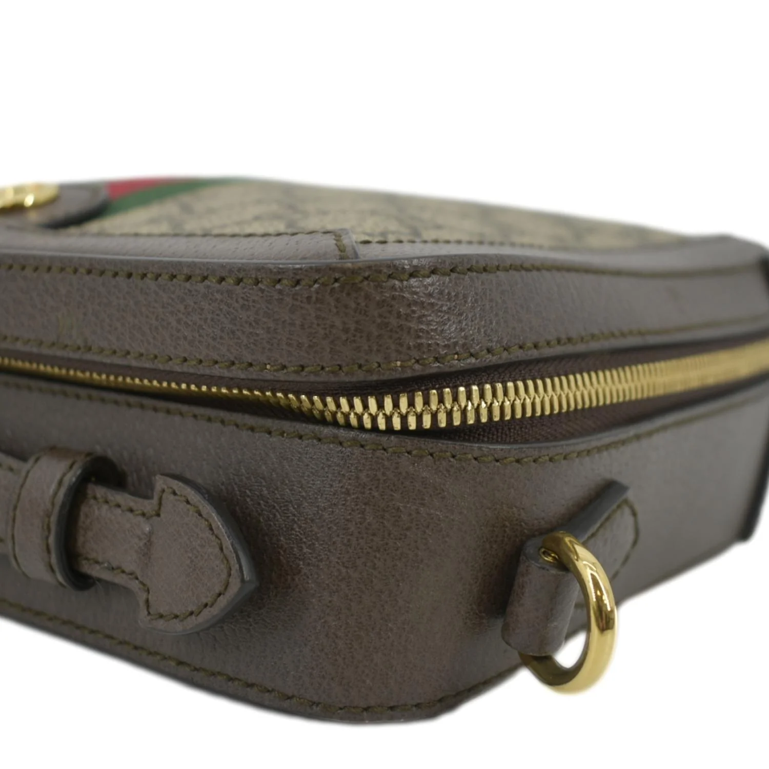 GUCCI Ophidia Web Small GG Supreme Canvas Shoulder Bag Beige 550622 - Image 6