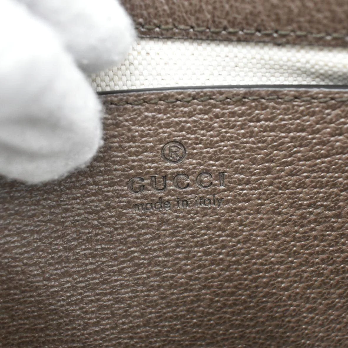 GUCCI Ophidia Web Small GG Supreme Canvas Shoulder Bag Beige 735132 - Image 15