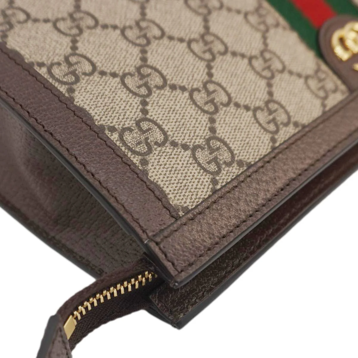 GUCCI Ophidia GG Supreme Canvas Zip Pouch Beige 625549 - Image 7