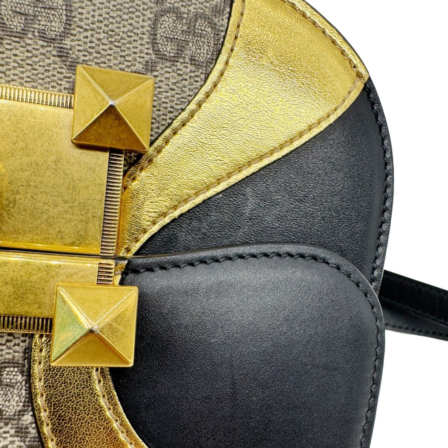 GUCCI Osiride Small GG Supreme Canvas Shoulder Bag Gold 500781 - Image 10