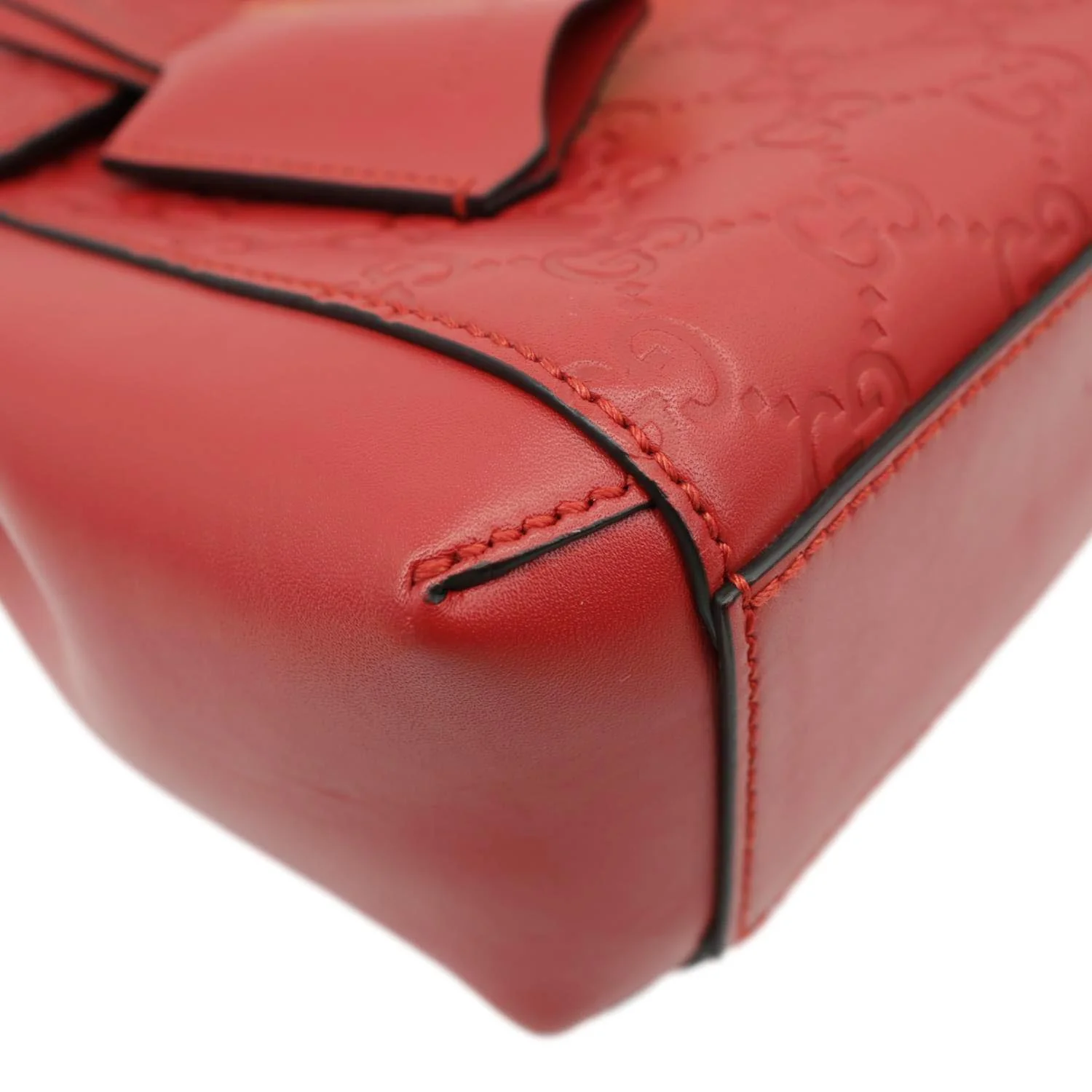 GUCCI Padlock GG Leather Backpack Red 498194 - Image 8