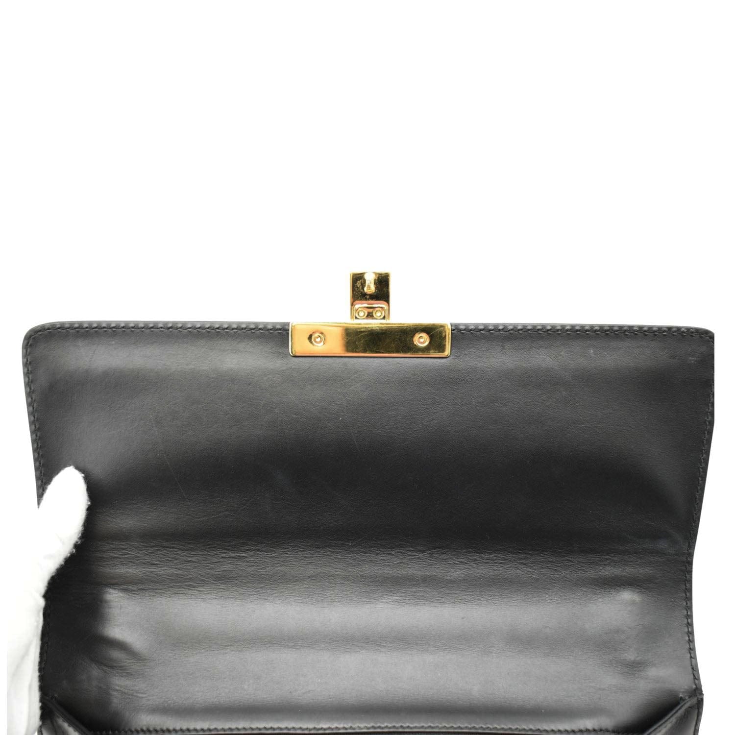 GUCCI Padlock Medium GG Leathrer Chain Shoulder Bag Black 409486 - Image 12