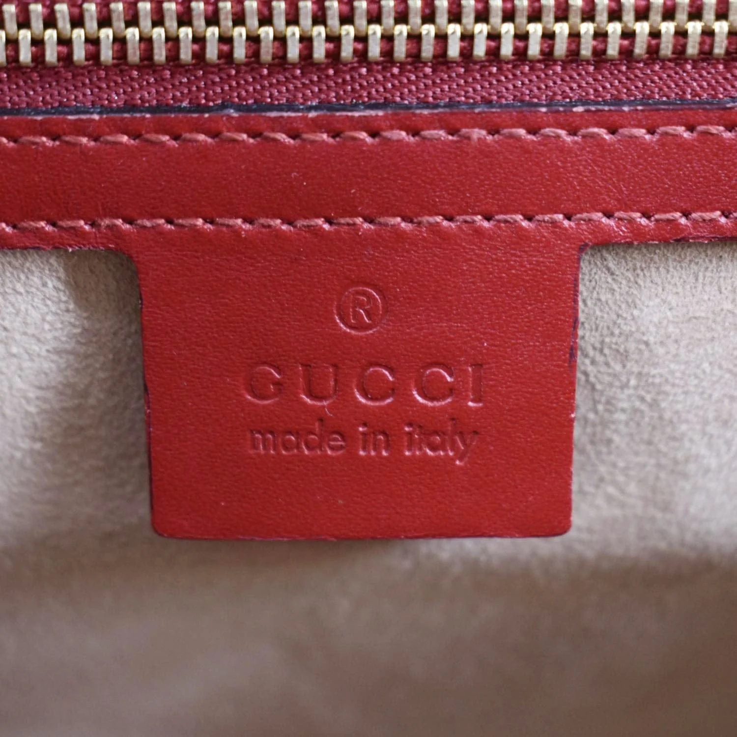 GUCCI Padlock GG Leather Shoulder Bag Red 409486 - Image 12