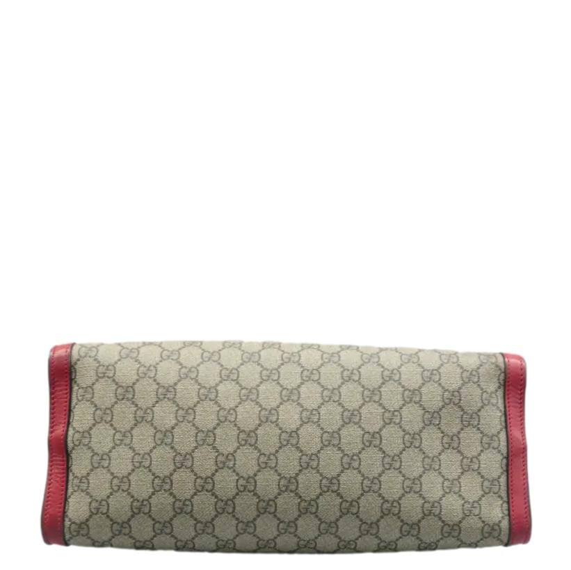 GUCCI Padlock Medium GG Supreme Canvas Tote Bag Red 479197 - Image 5