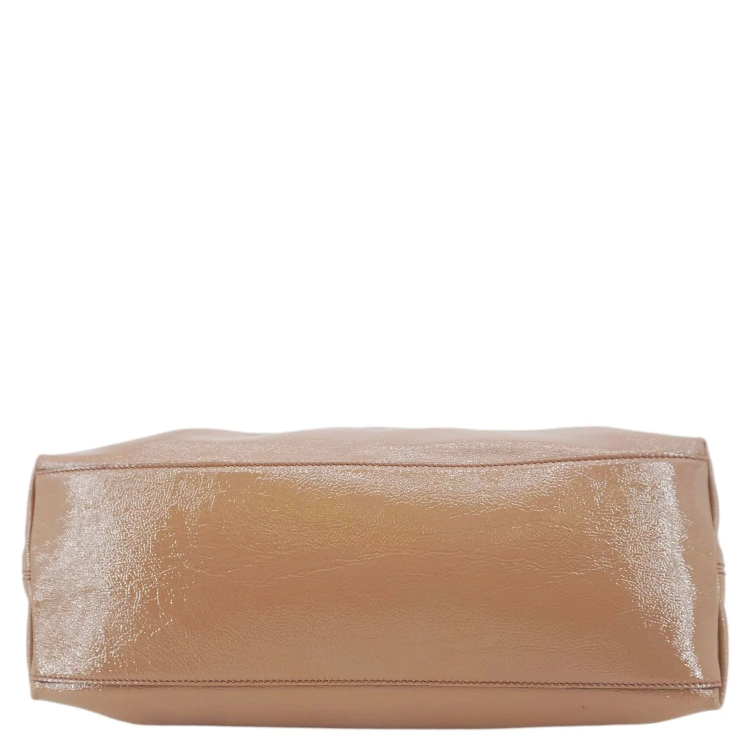 GUCCI Soho Medium Patent Leather Chain Tote Bag Beige 308982 - Image 12