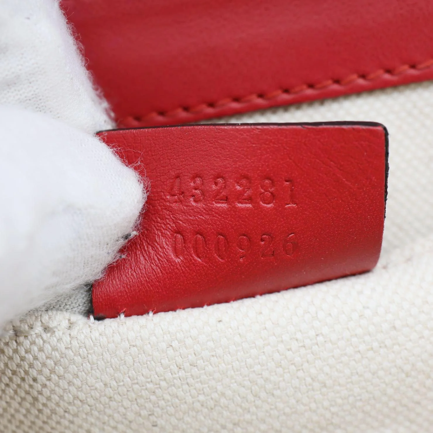 GUCCI Pearly Peony Leather Chain Shoulder Bag Red 432281 - Image 13