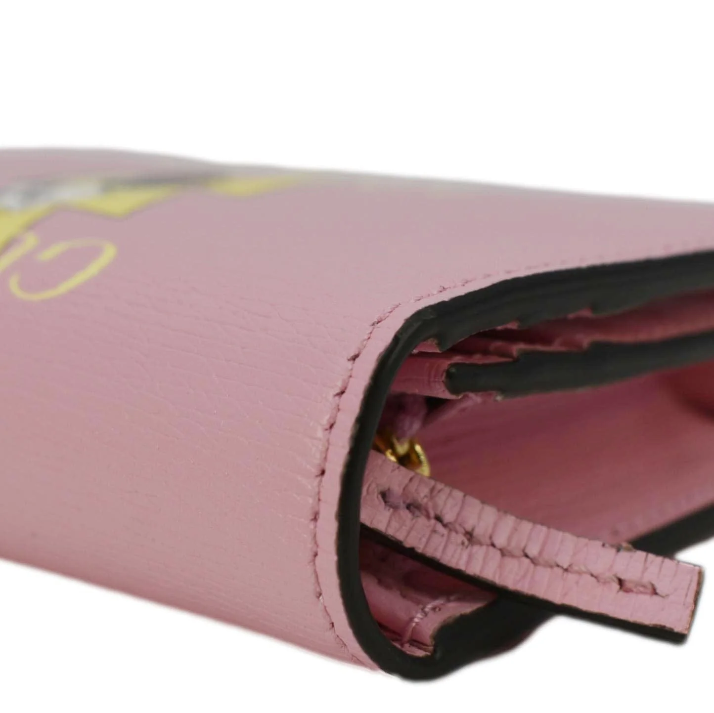 GUCCI Bananya Print Leather Card Case Holder Pink 701009 - Image 7