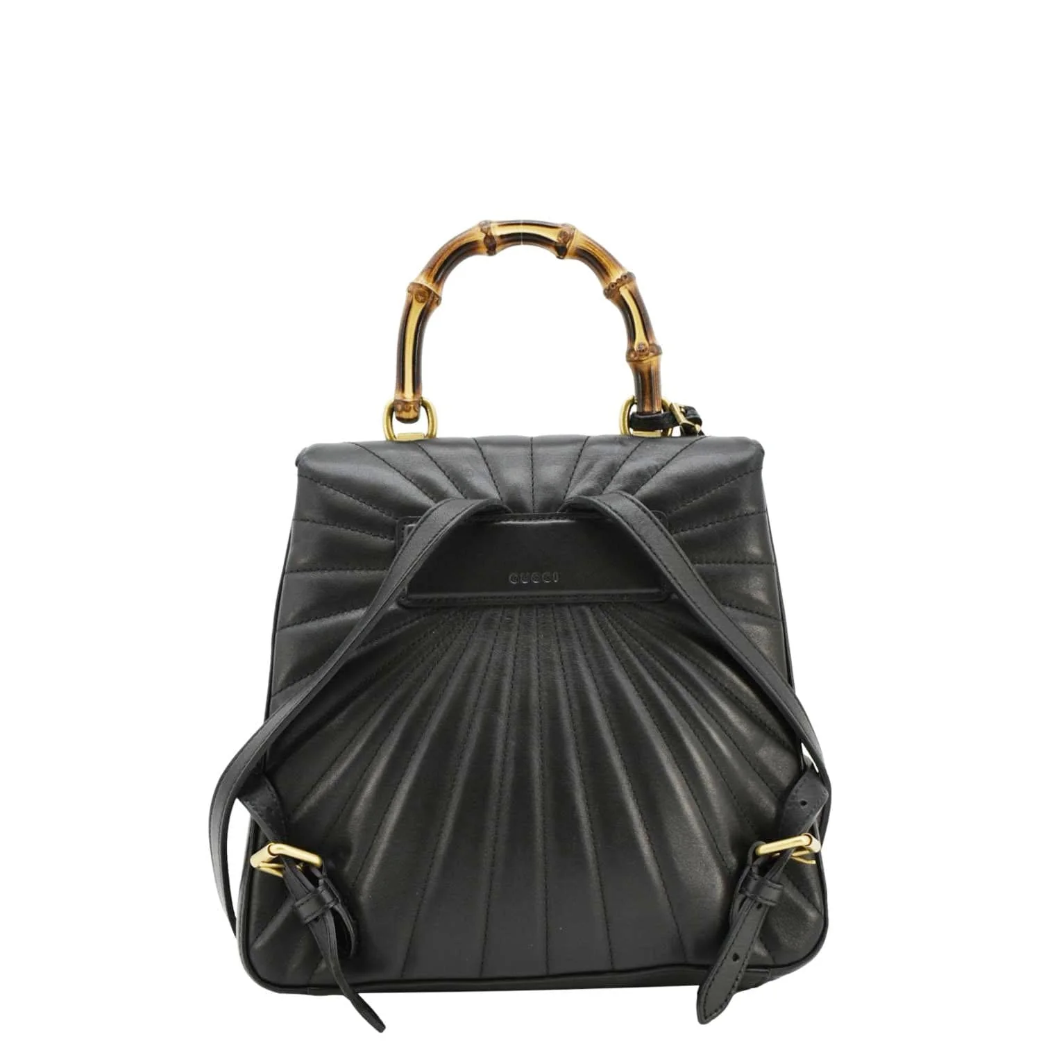GUCCI Queen Margaret Bee Quilted Leather Backpack Black 476664 - Image 4