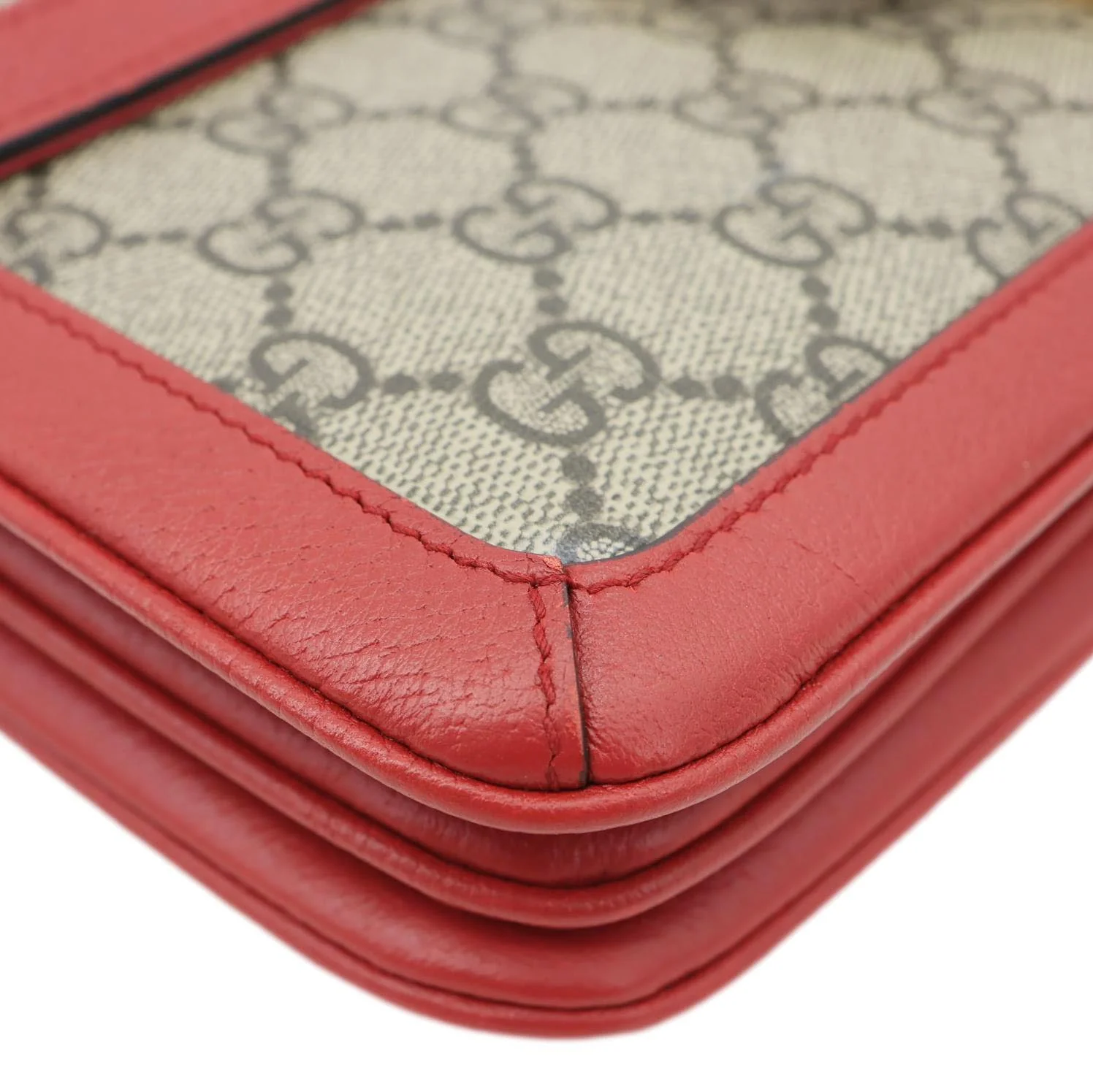 GUCCI Queen Margaret Medium GG Supreme Canvas Shoulder Bag Red 524356 - Image 7