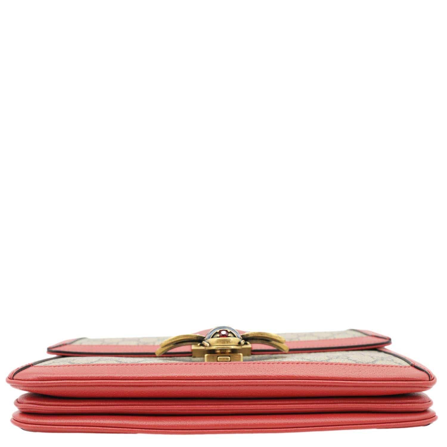 GUCCI Queen Margaret Medium GG Supreme Canvas Shoulder Bag Red 524356 - Image 9